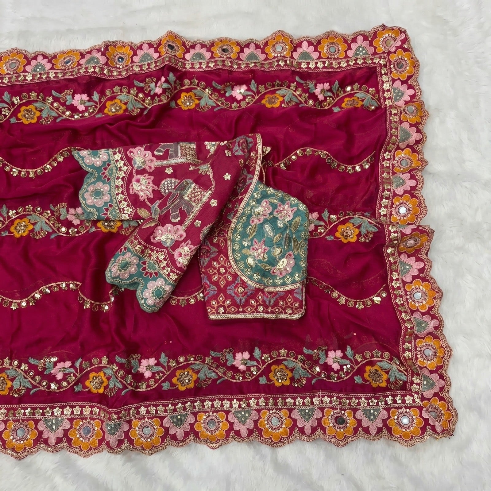 FANCY FABRIC SAREE