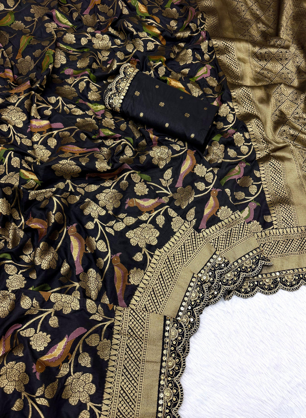 Pure Banarasi khadi silk saree