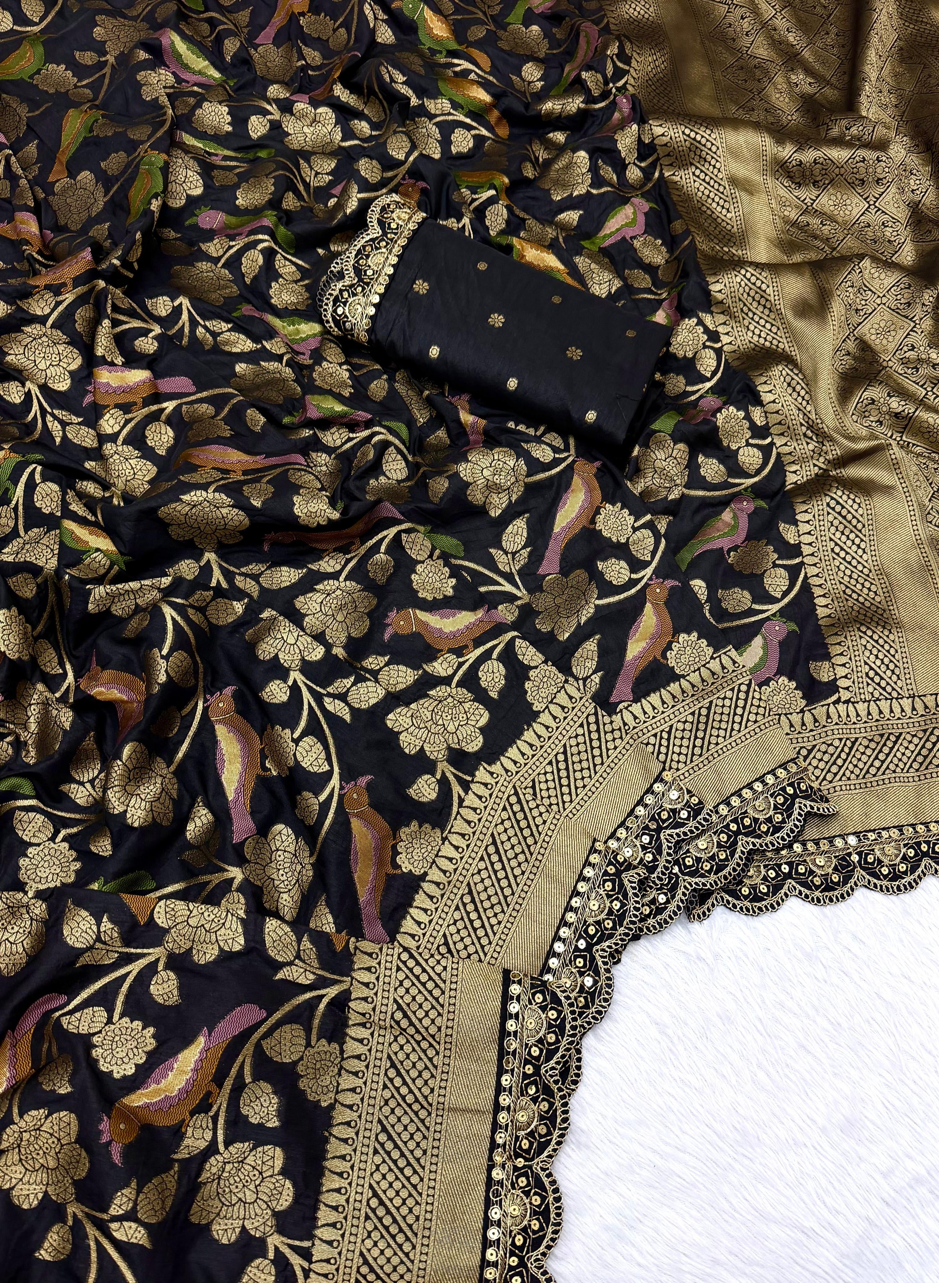 Pure Banarasi khadi silk saree