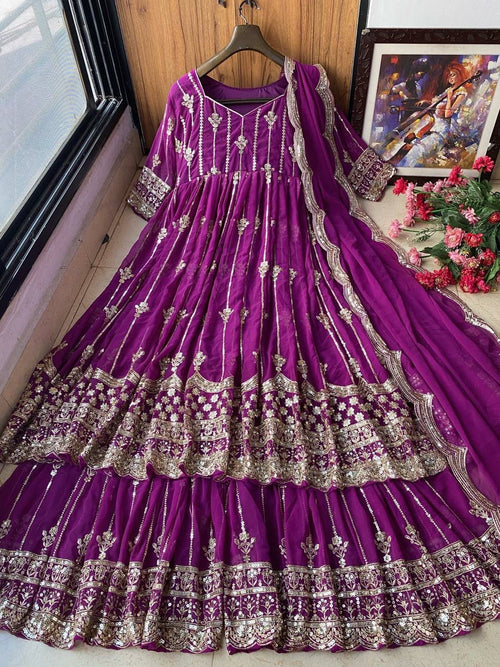 Designer Embroidered Anarkali Gown