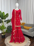Premium 3-Piece Top, Sharara & Dupatta Set