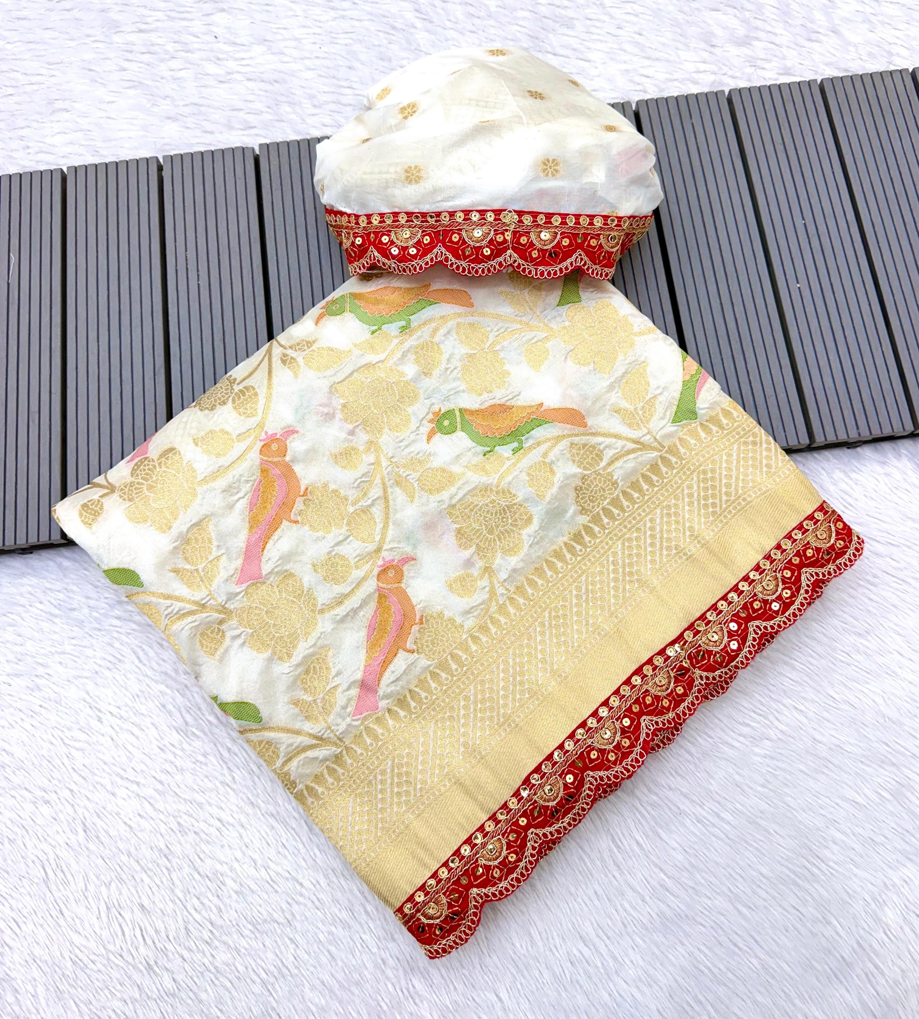 Pure Banarasi khadi silk saree