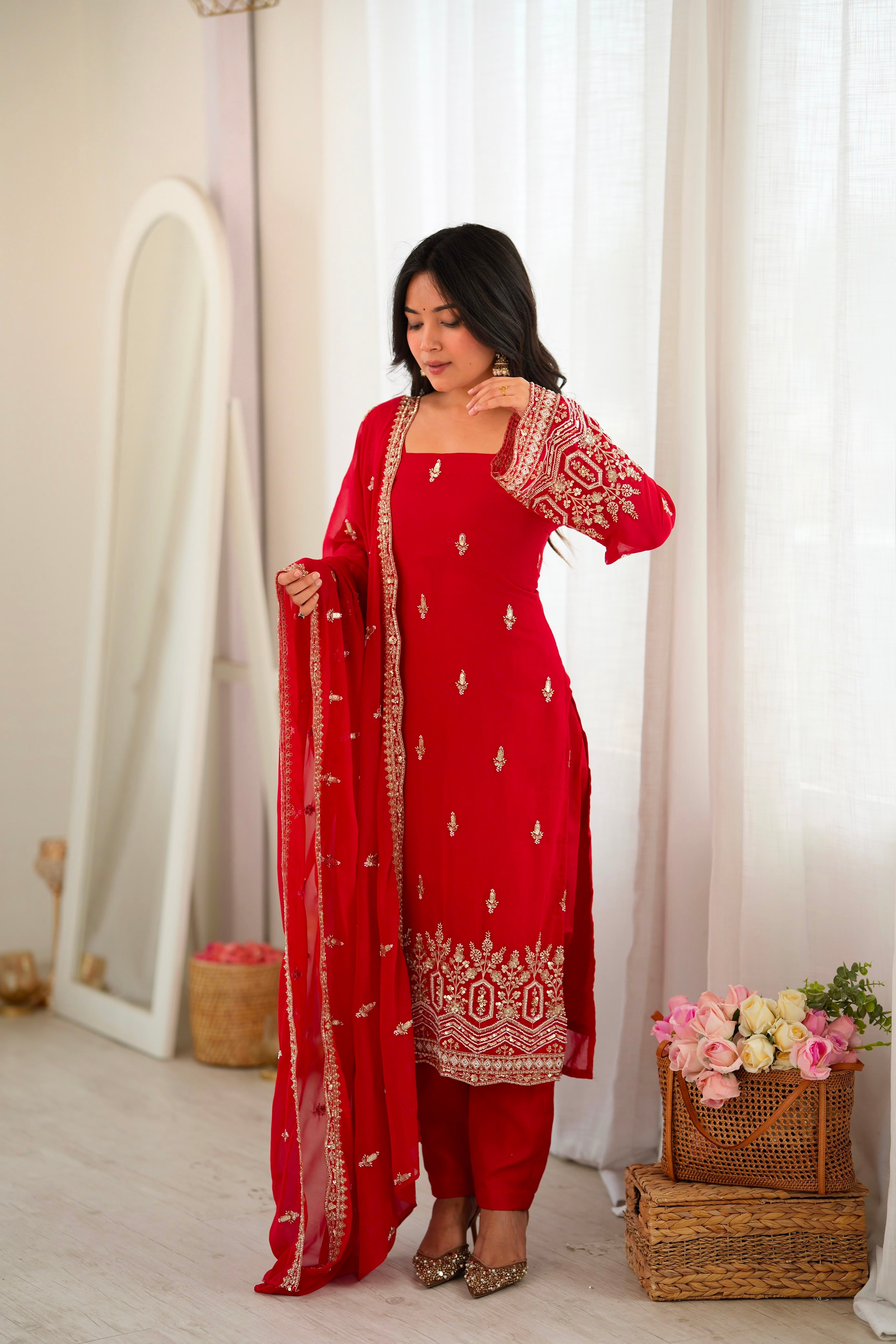 Premium Beads & Sequin Work Suit Set