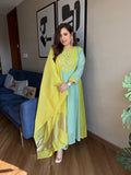 Designer Festival Special Pure Mul Chanderi Suit Set