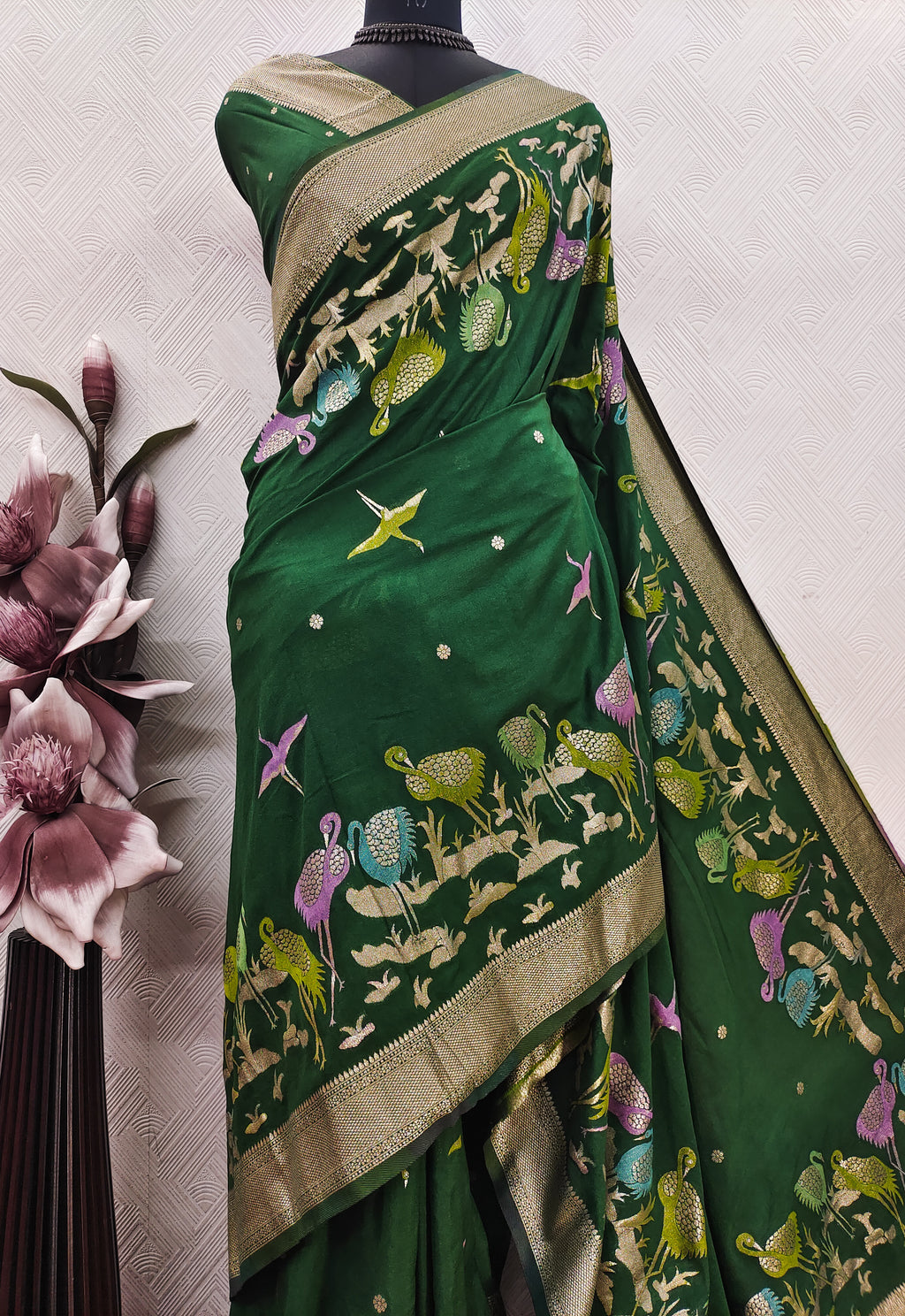 Khadi Crepe Silk Saree
