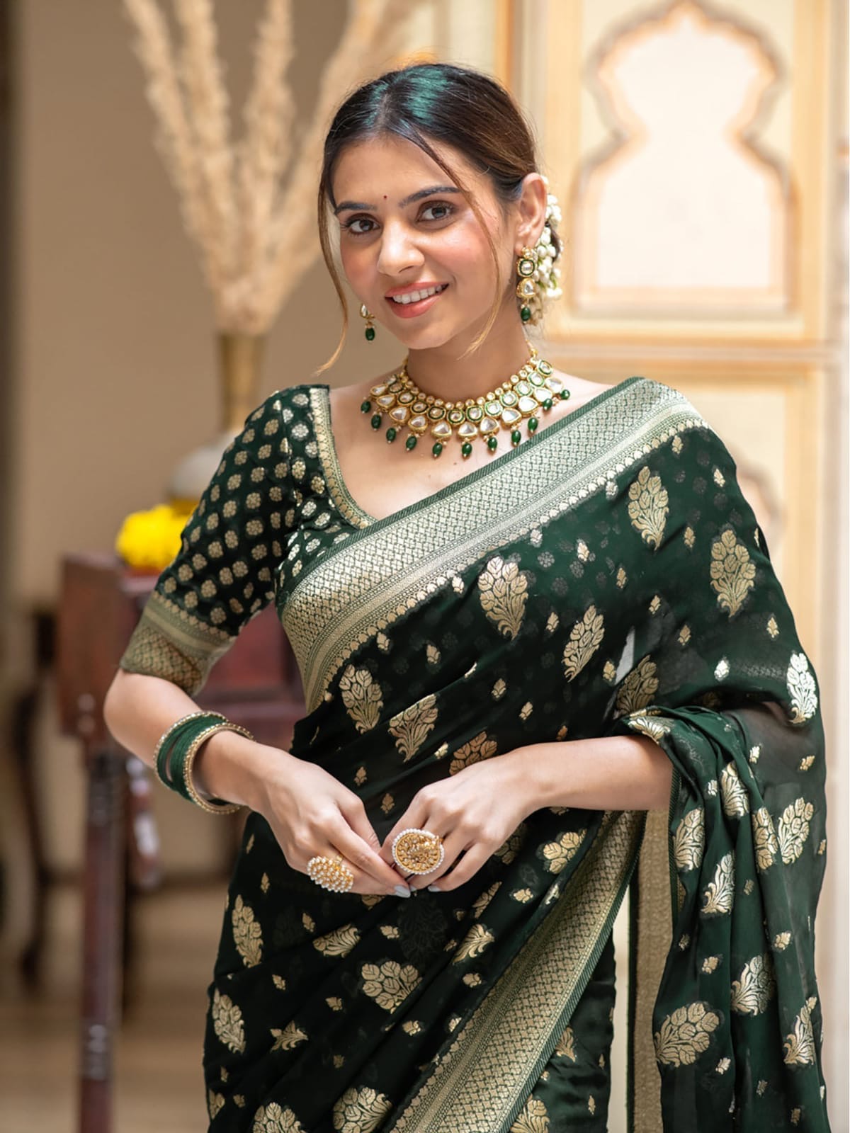 Banarasi Georgette Silk Saree