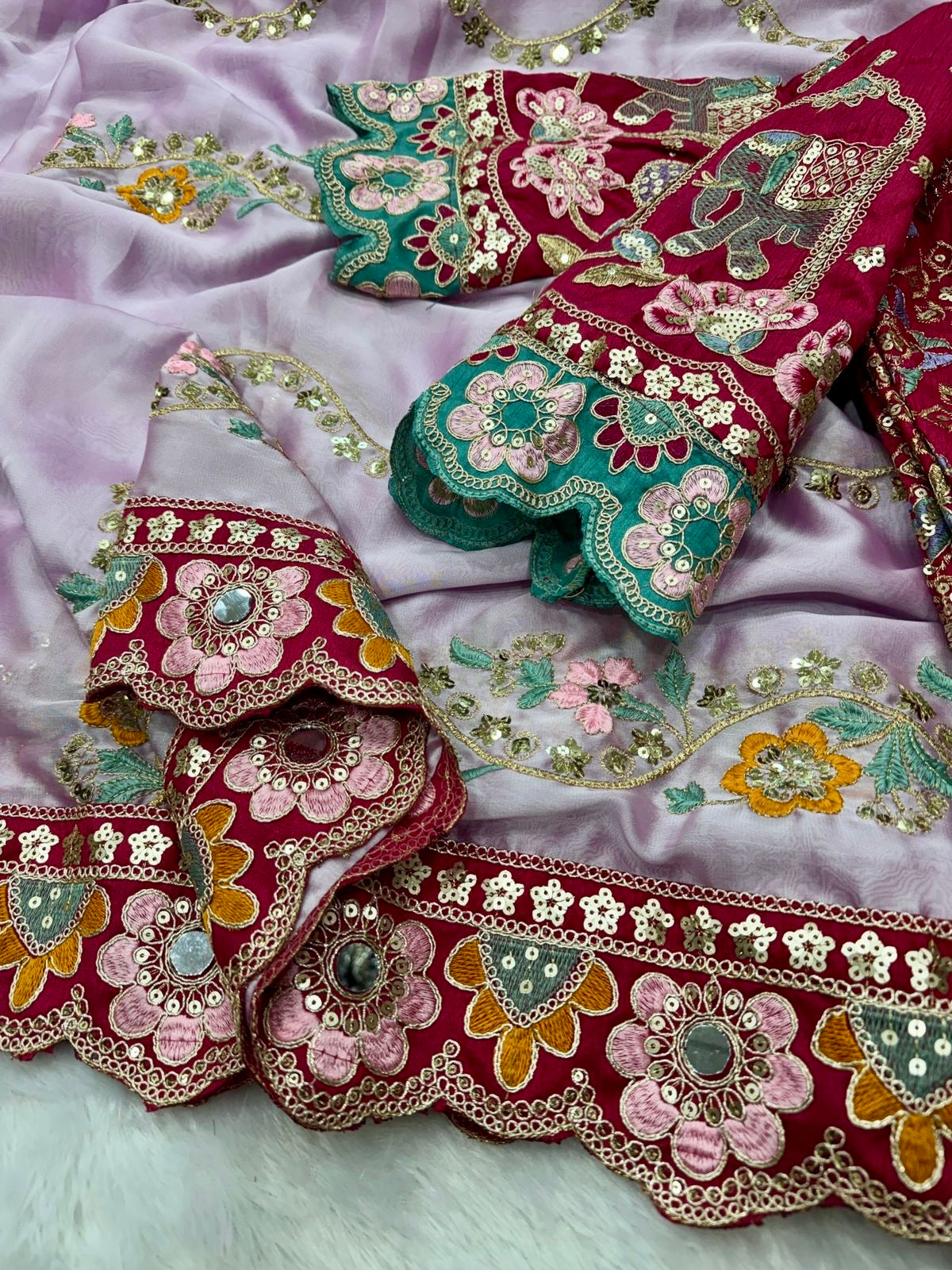 FANCY FABRIC SAREE