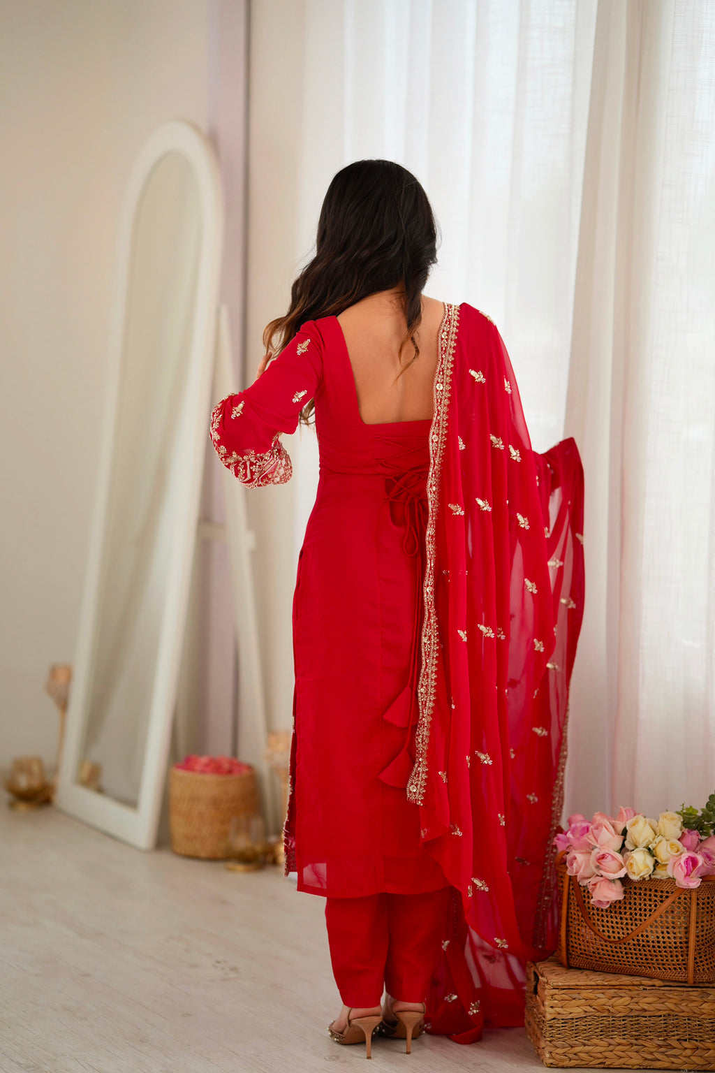 Premium Beads & Sequin Work Suit Set