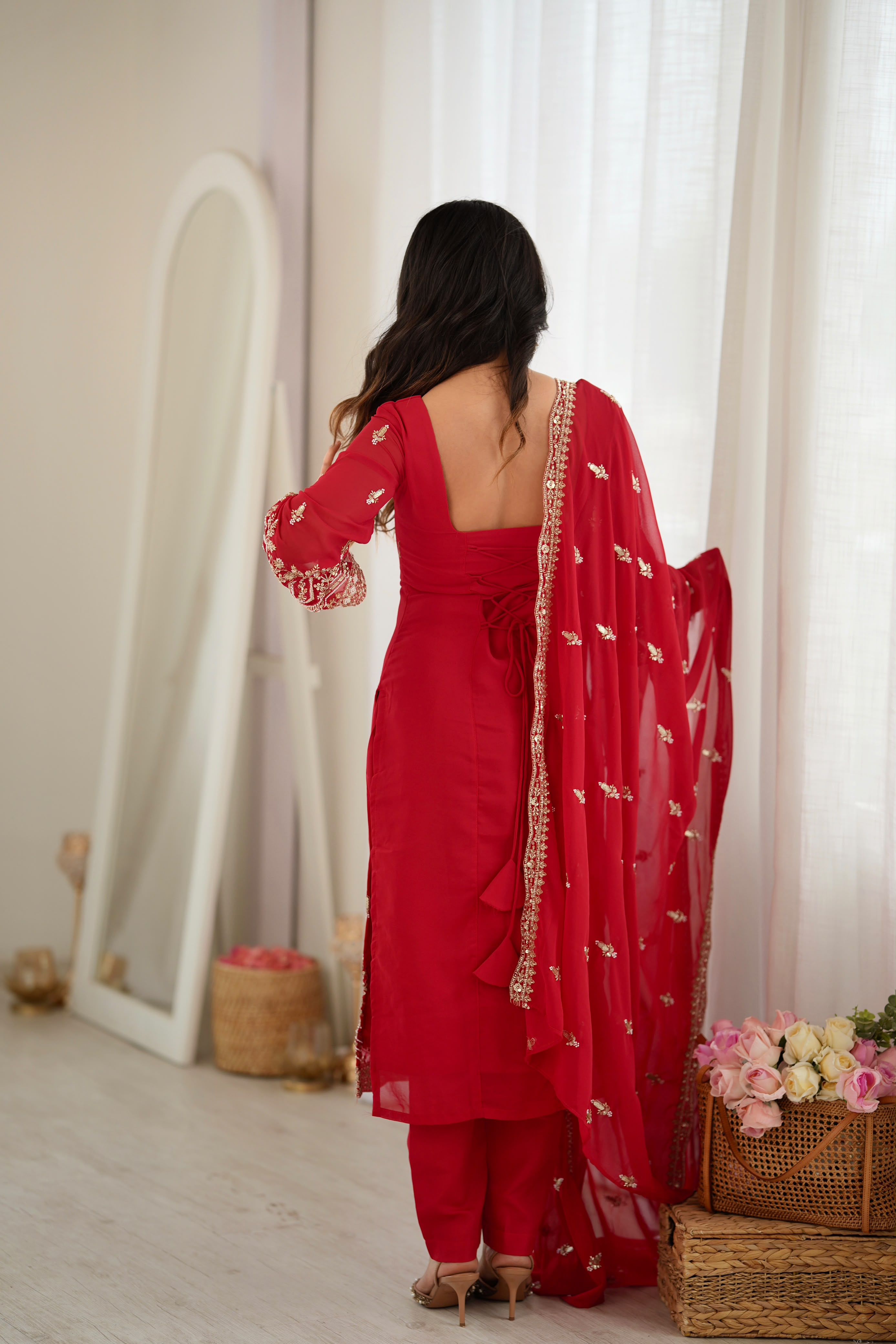 Premium Beads & Sequin Work Suit Set