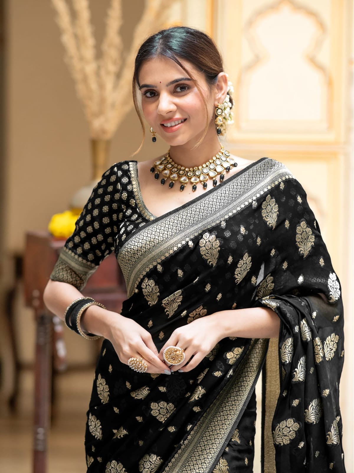 Banarasi Georgette Silk Saree