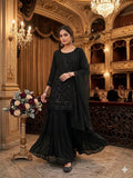 Beads & Sequin Embroidery Work Kurti, Palazzo & Dupatta Set