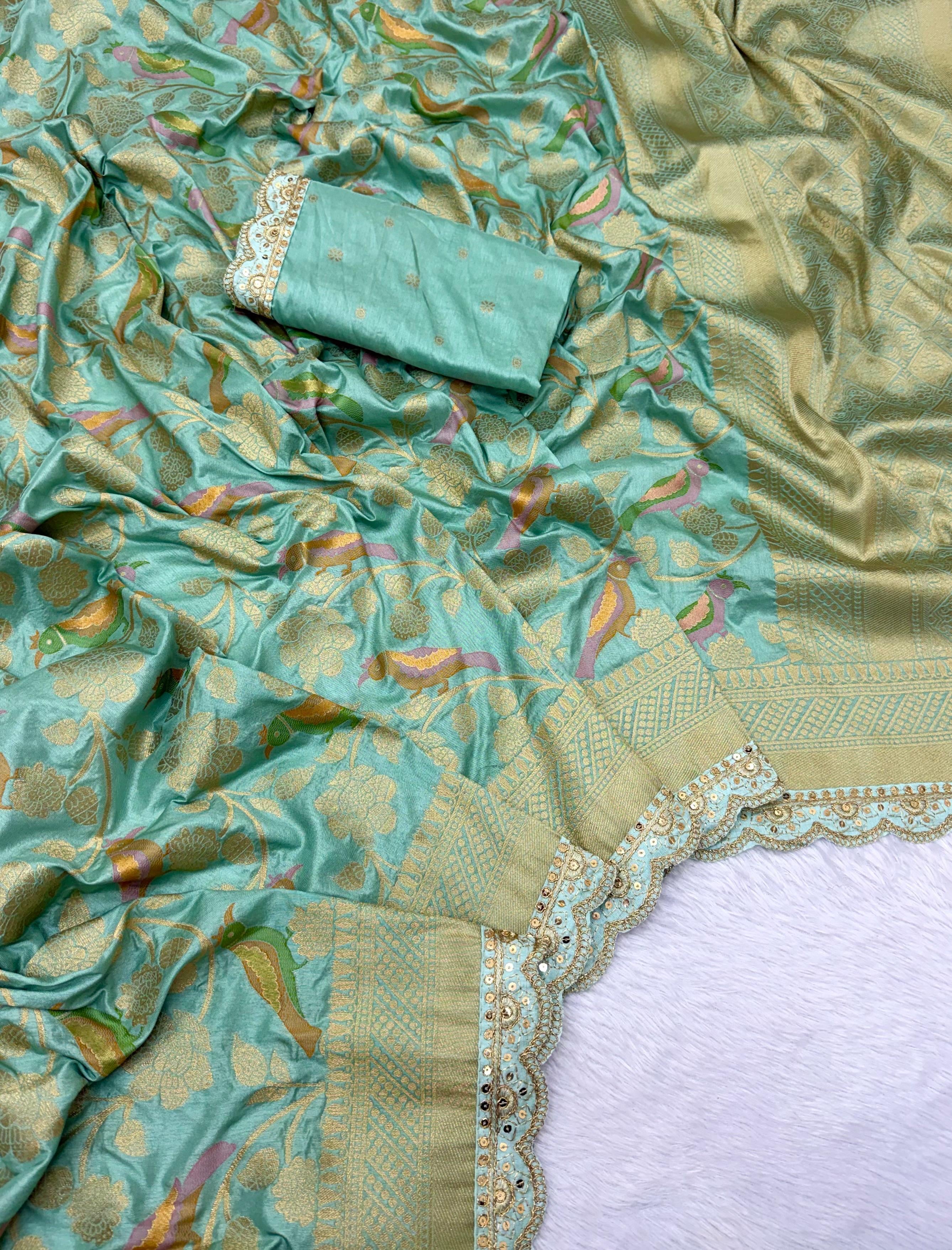 Pure Banarasi khadi silk saree