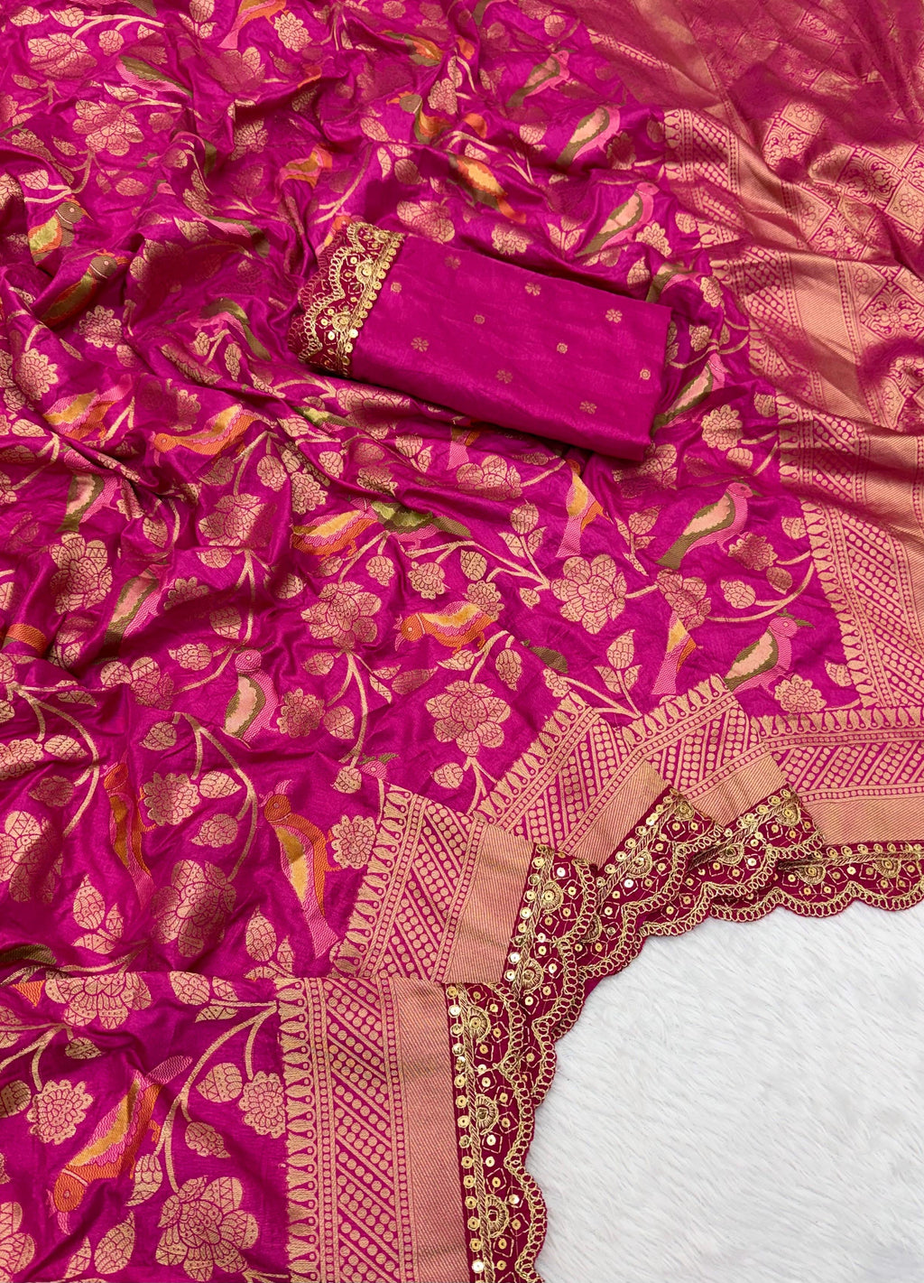 Pure Banarasi khadi silk saree