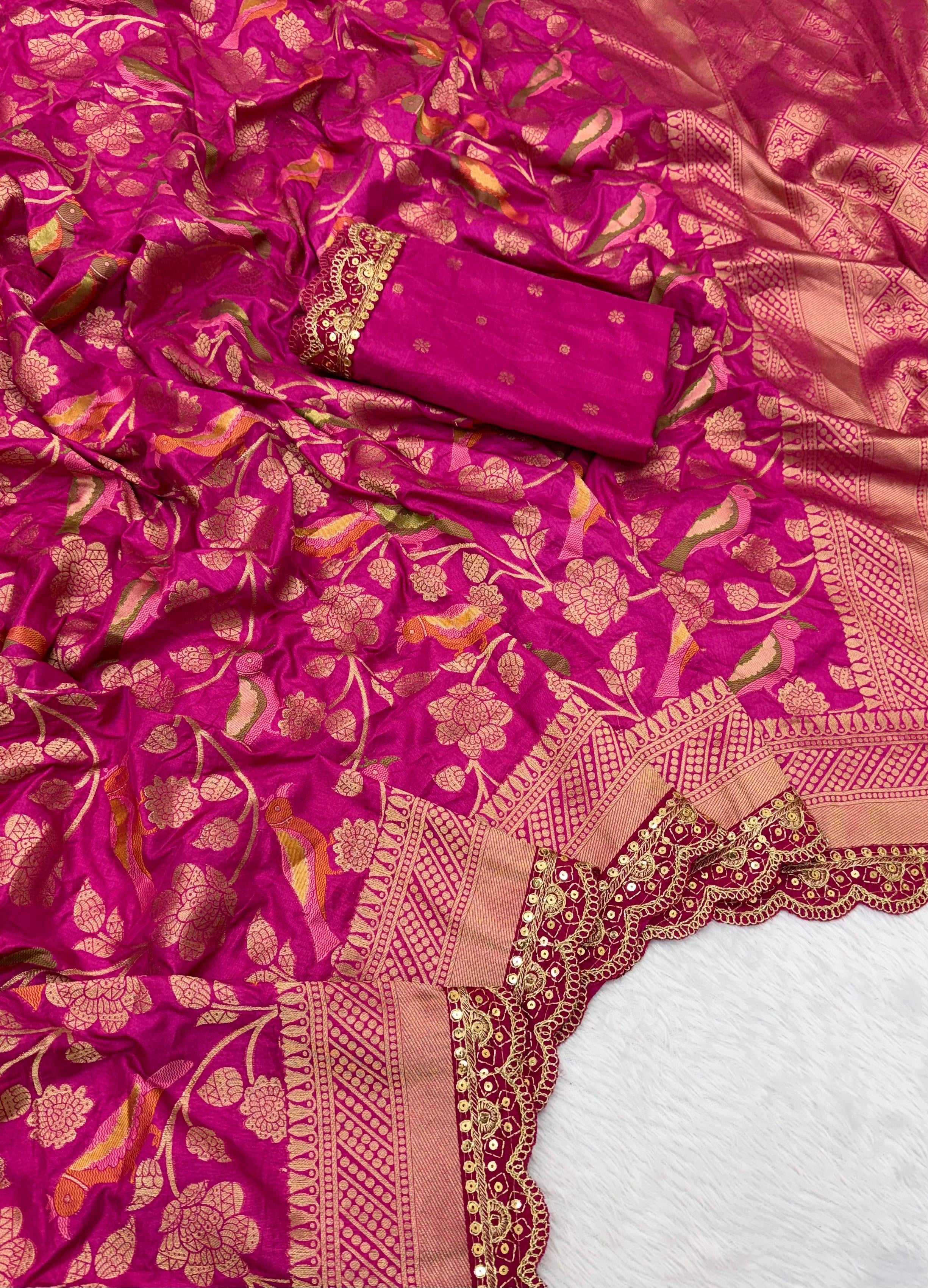 Pure Banarasi khadi silk saree