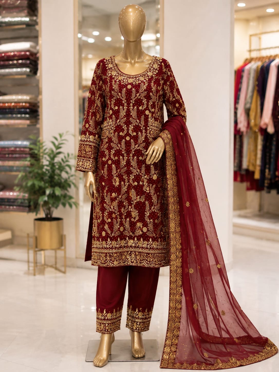 Traditional 3-Piece Kurti Set