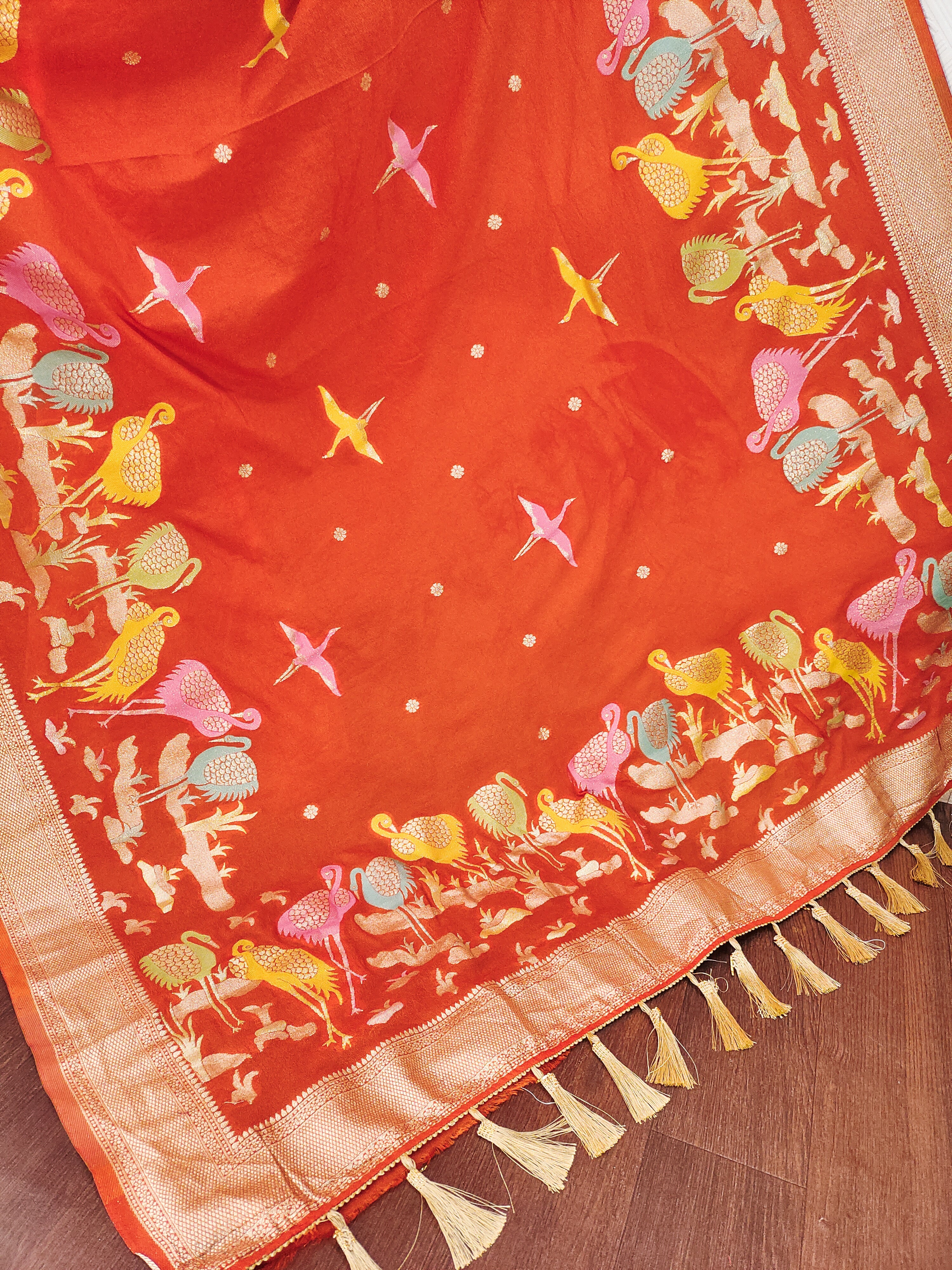 Khadi Crepe Silk Saree