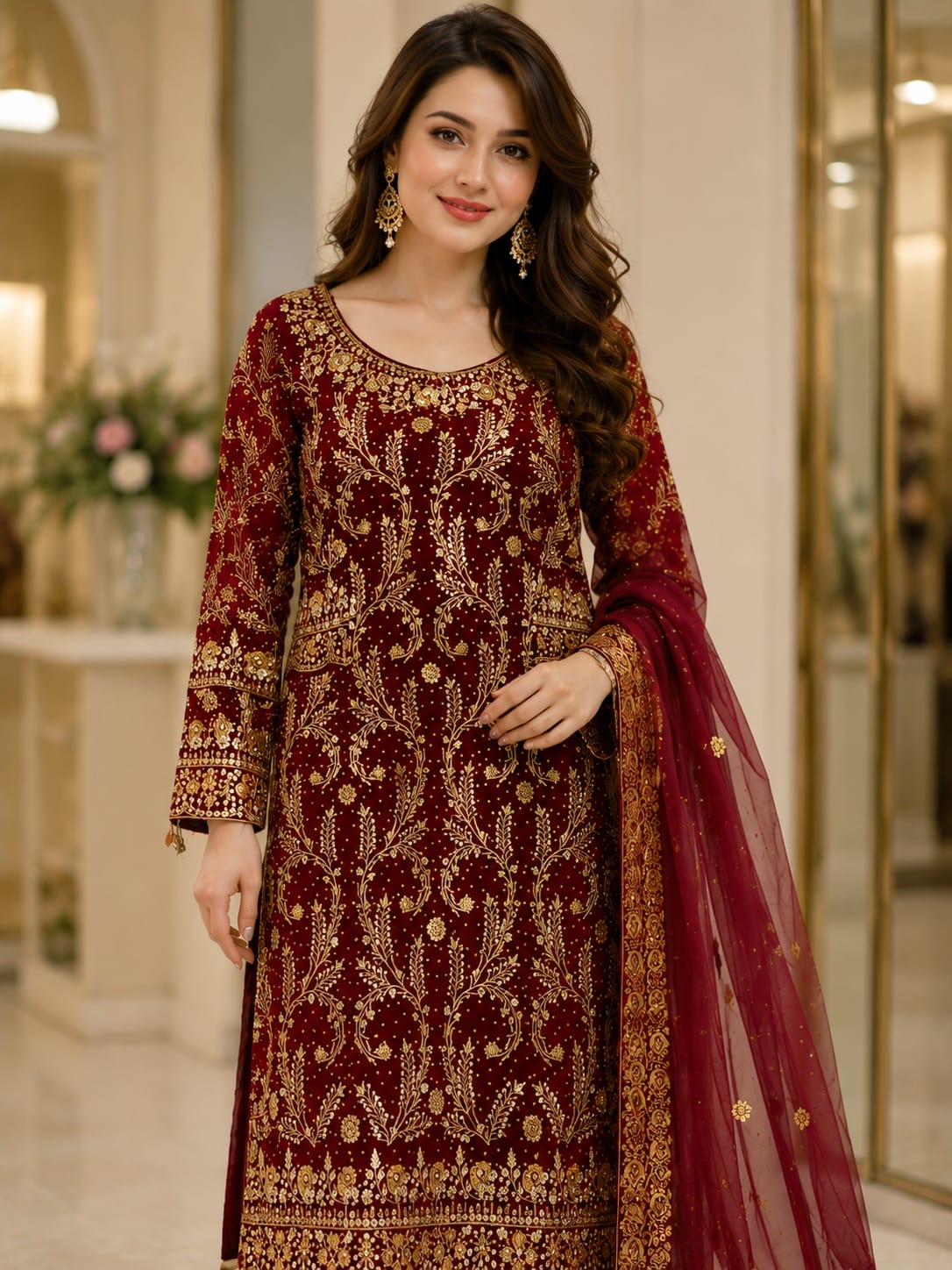 Traditional 3-Piece Kurti Set