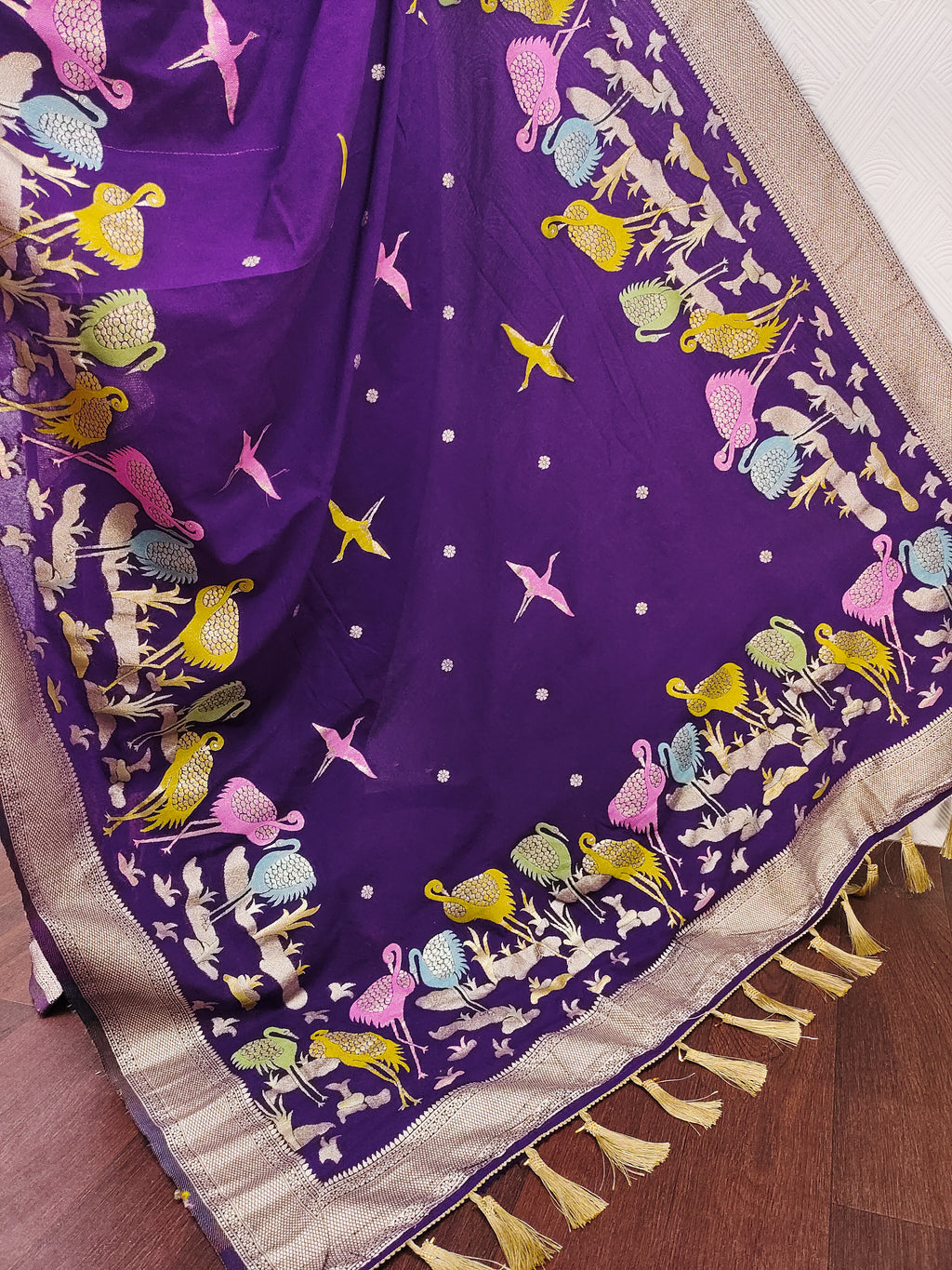Khadi Crepe Silk Saree