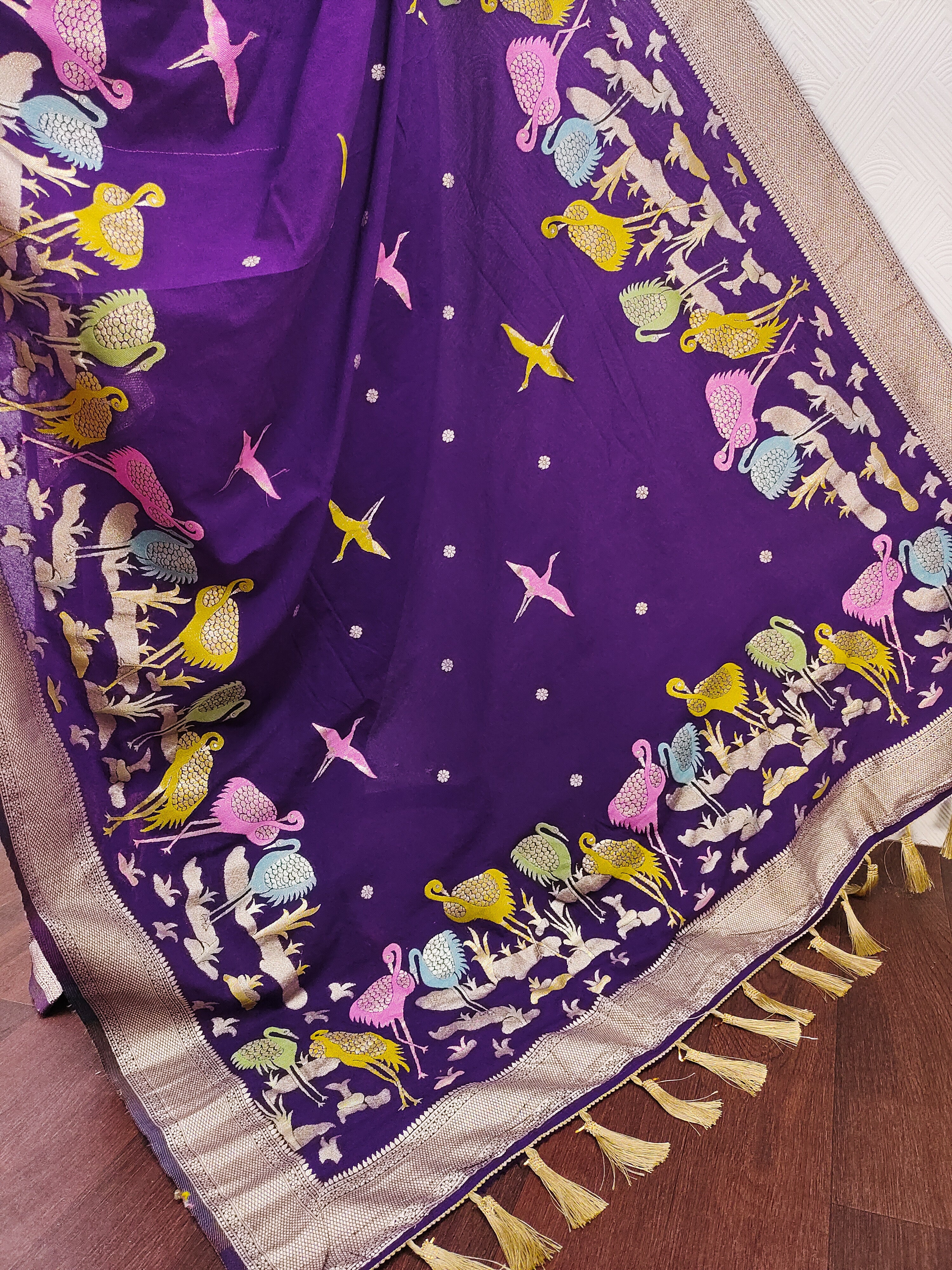 Khadi Crepe Silk Saree