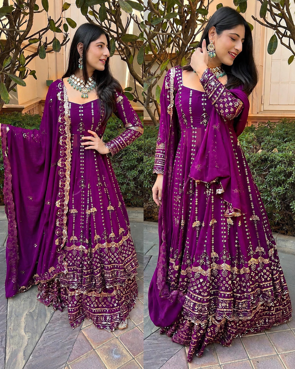 Designer Embroidered Anarkali Gown