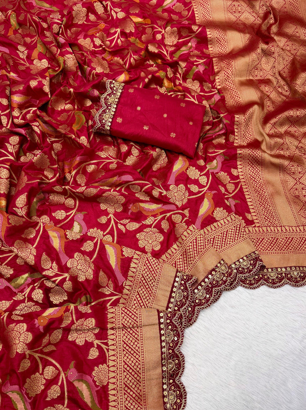 Pure Banarasi khadi silk saree