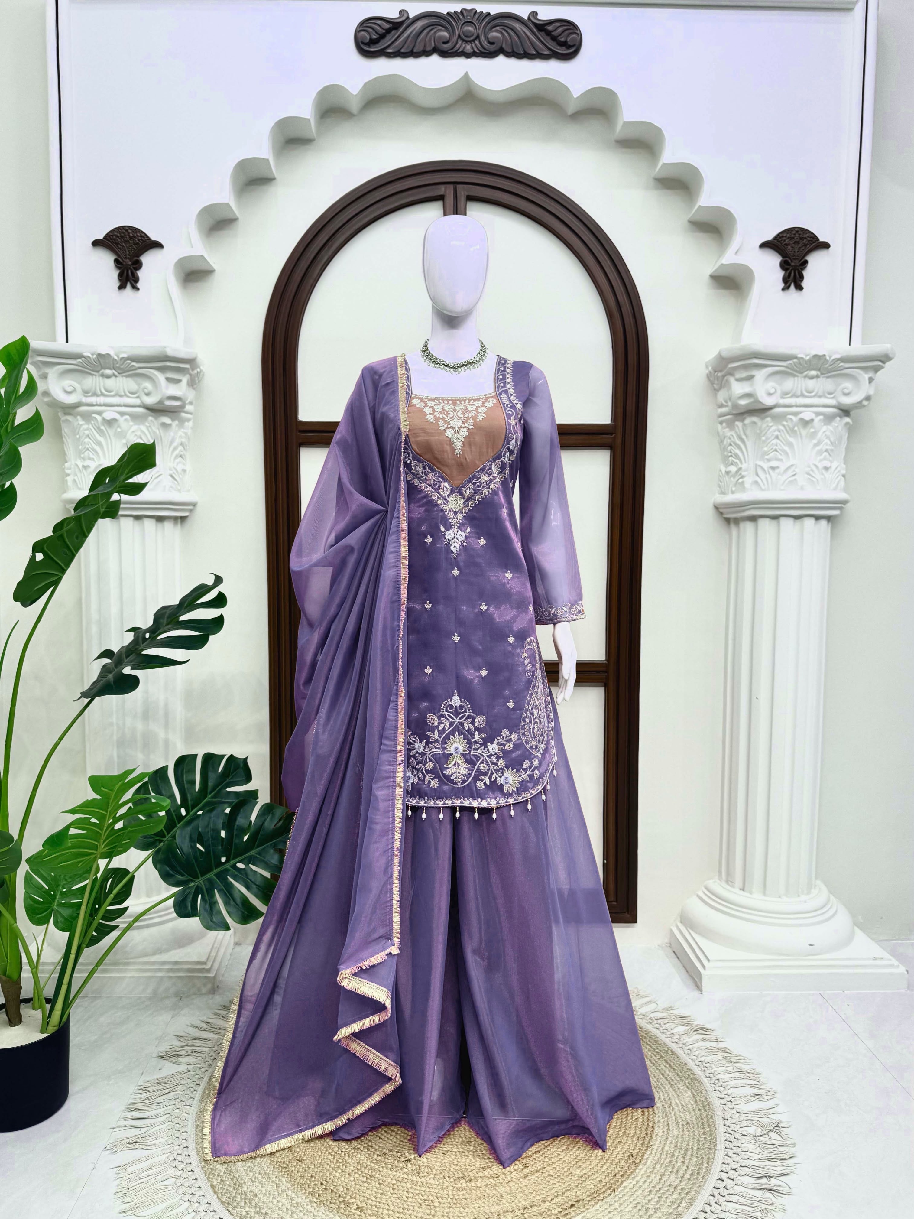 Premium 3-Piece Sharara Set
