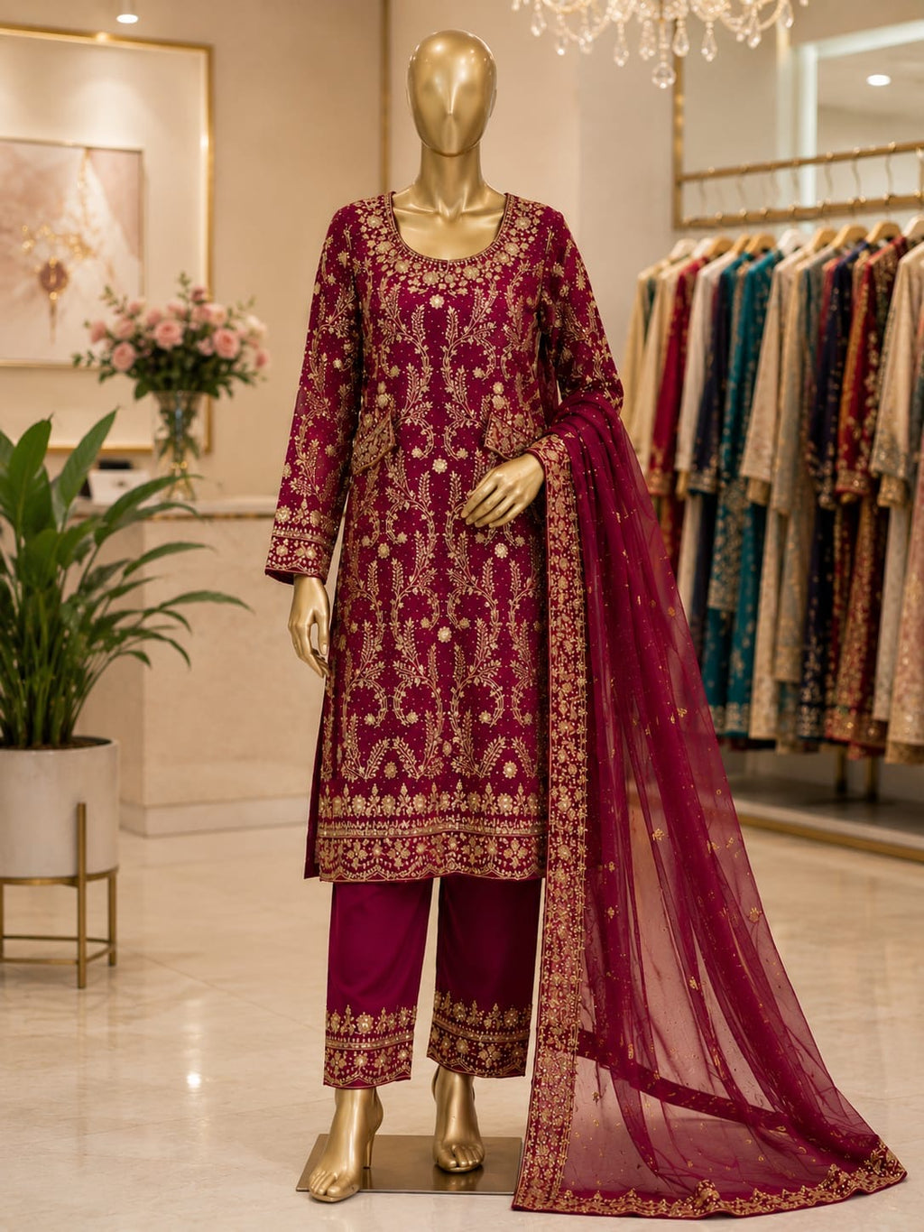 Traditional 3-Piece Kurti Set