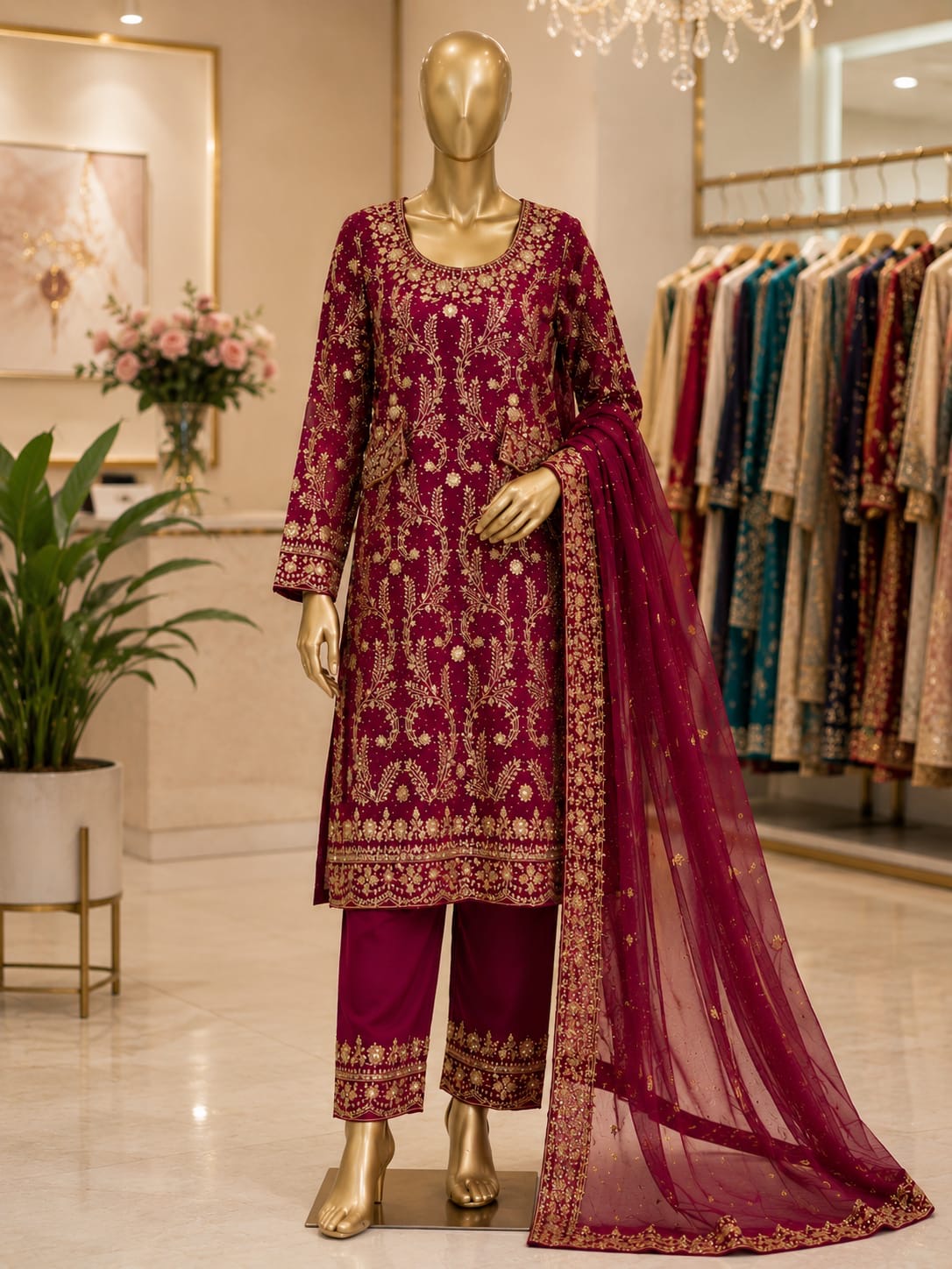 Traditional 3-Piece Kurti Set