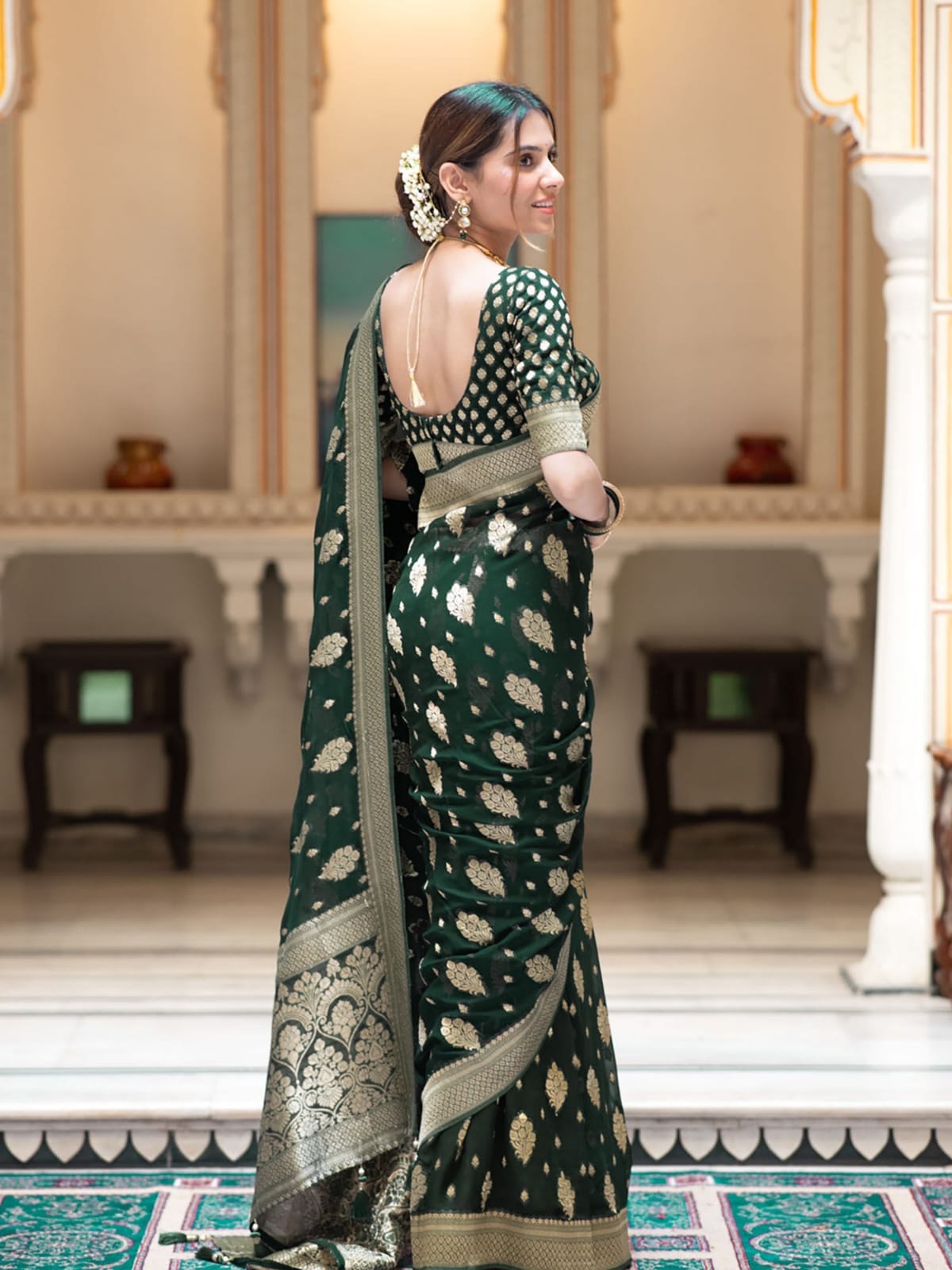 Banarasi Georgette Silk Saree