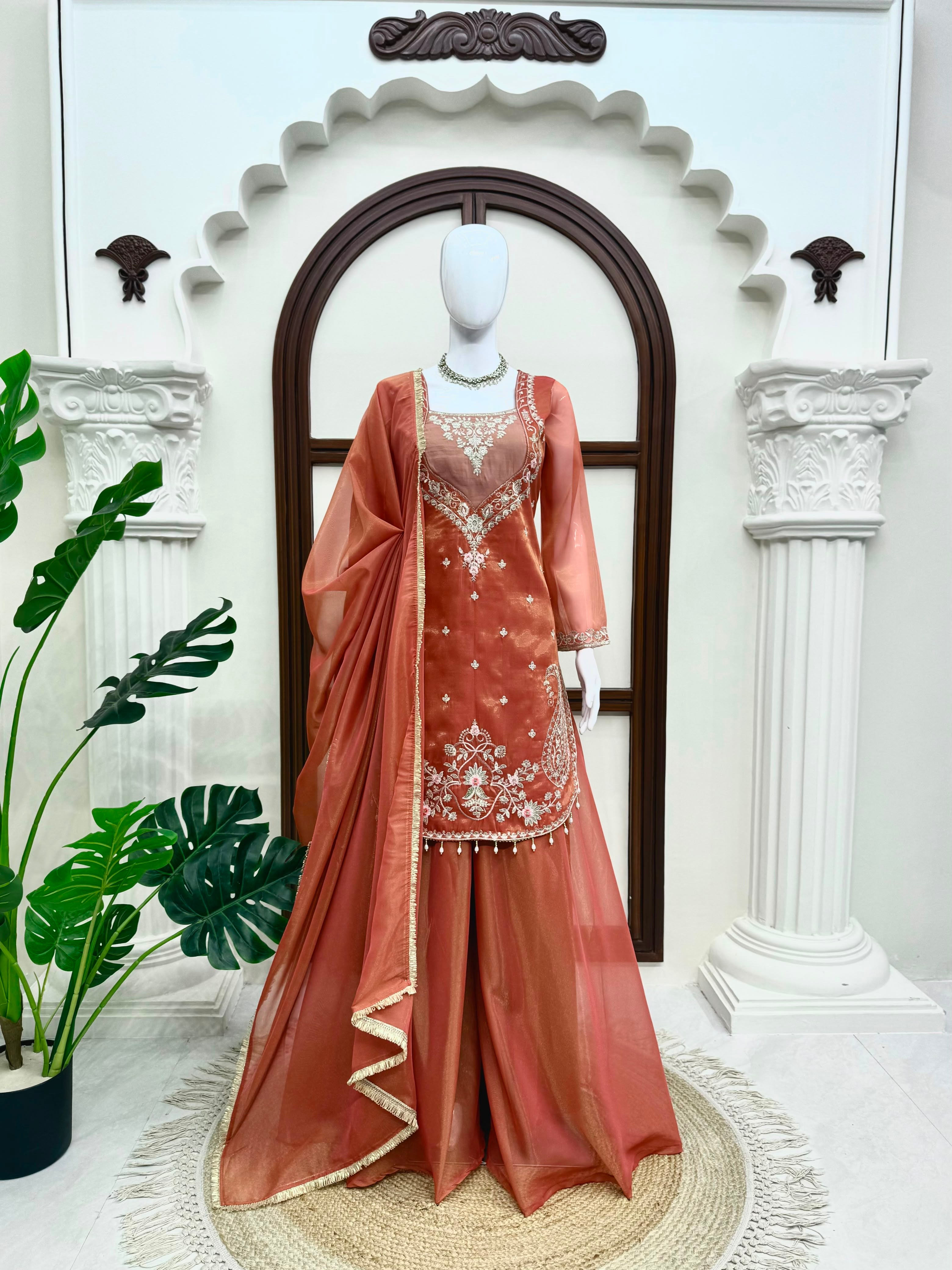 Premium 3-Piece Sharara Set