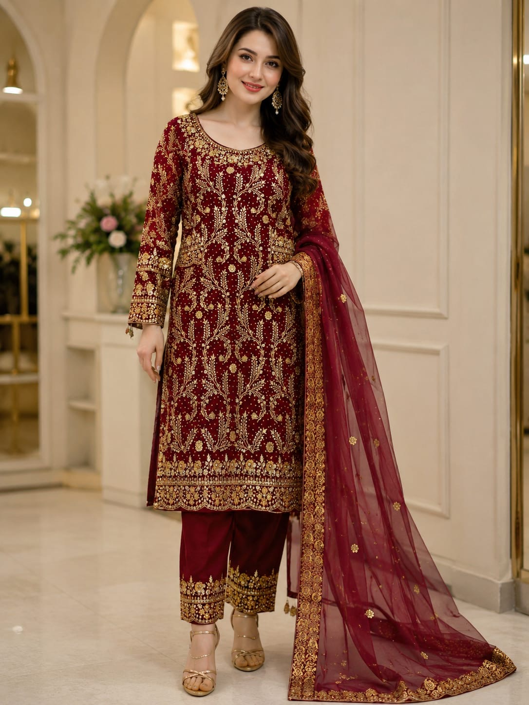 Traditional 3-Piece Kurti Set