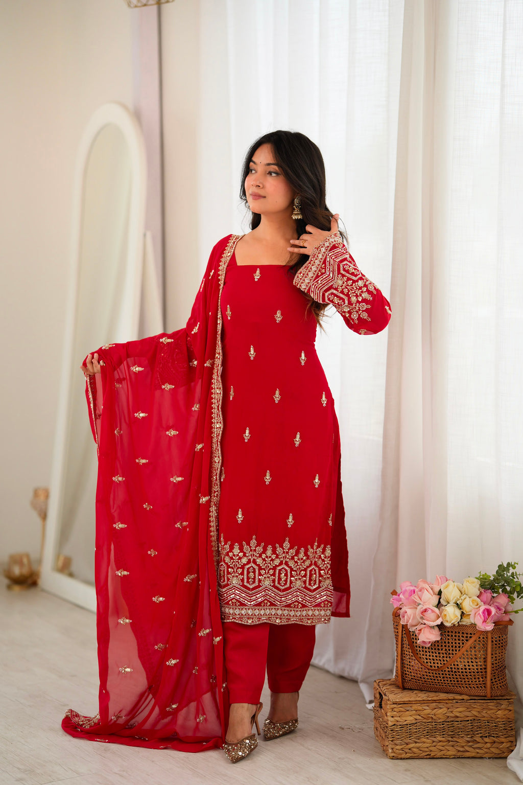 Premium Beads & Sequin Work Suit Set