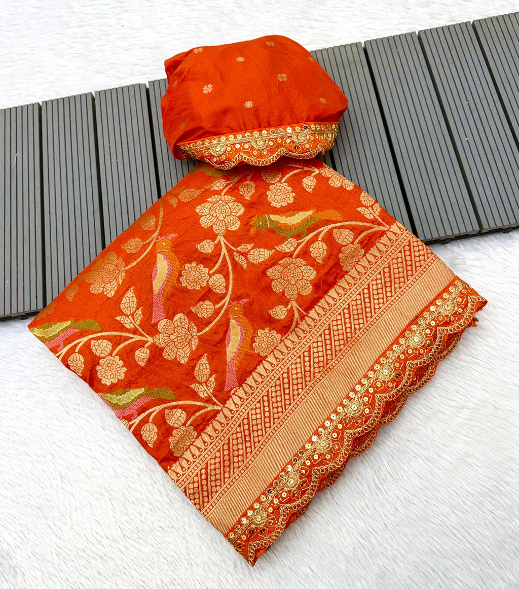 Pure Banarasi khadi silk saree