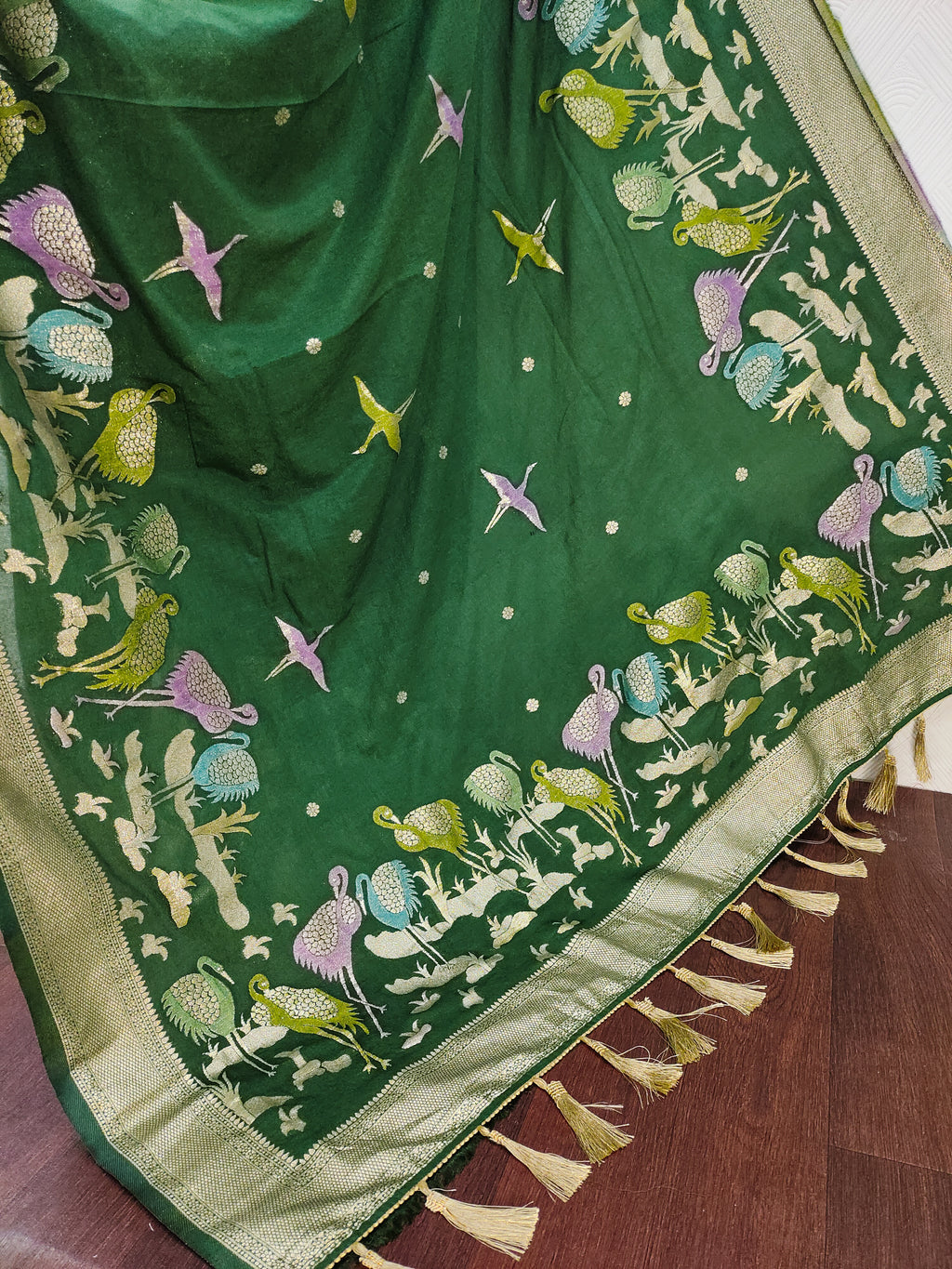 Khadi Crepe Silk Saree