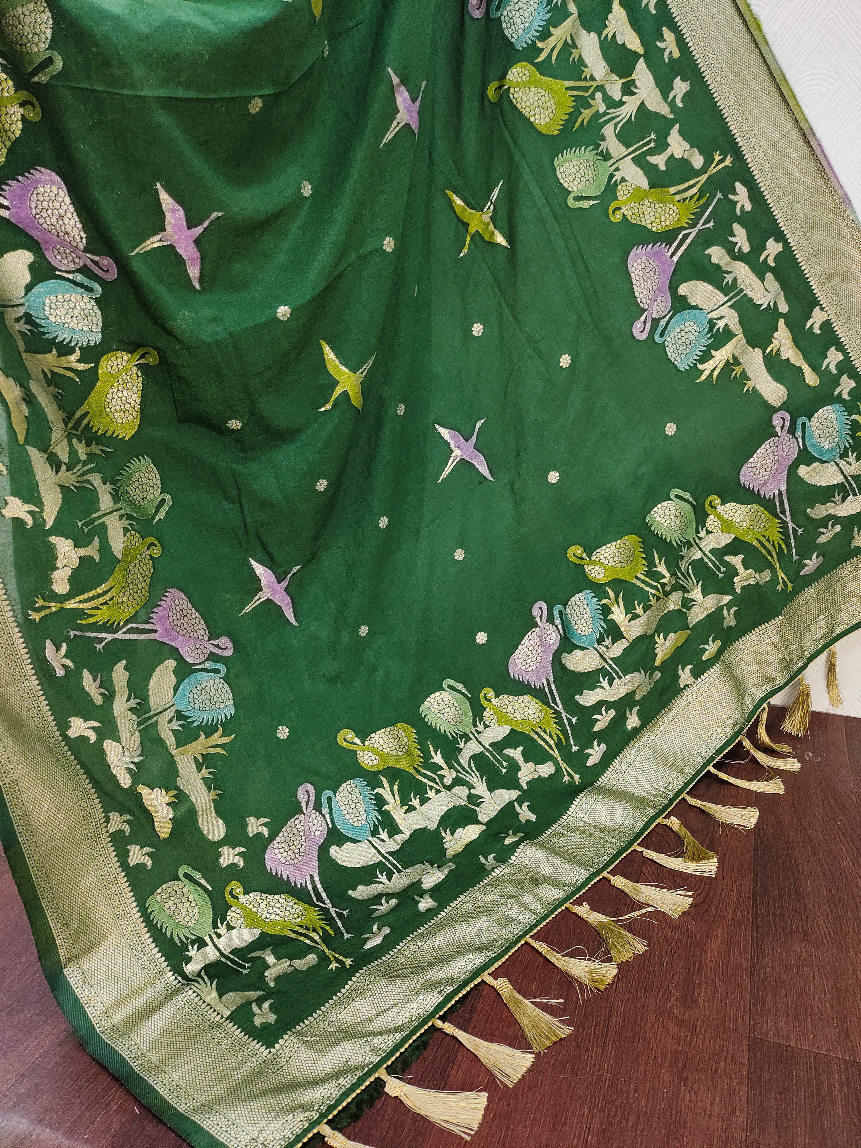Khadi Crepe Silk Saree