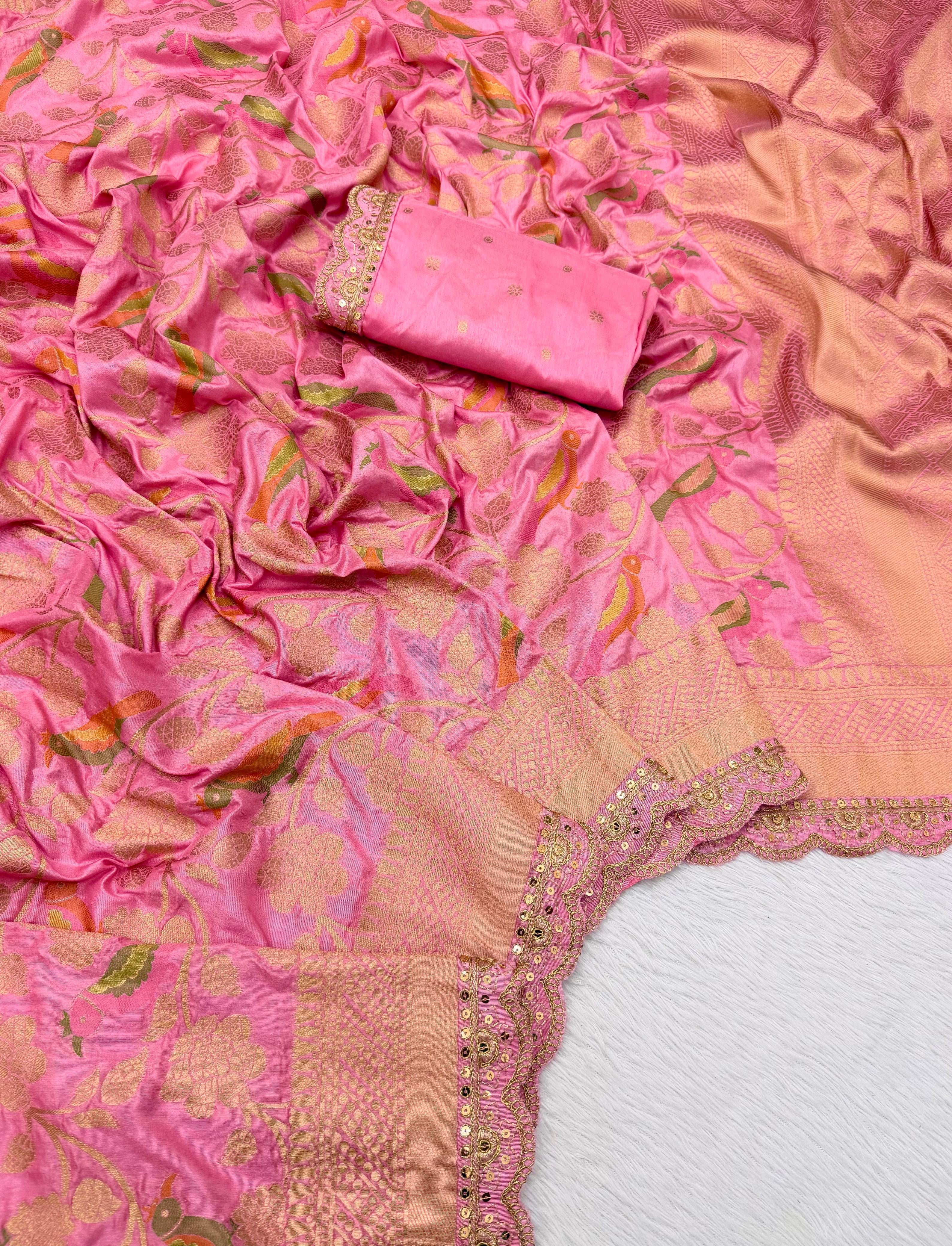 Pure Banarasi khadi silk saree