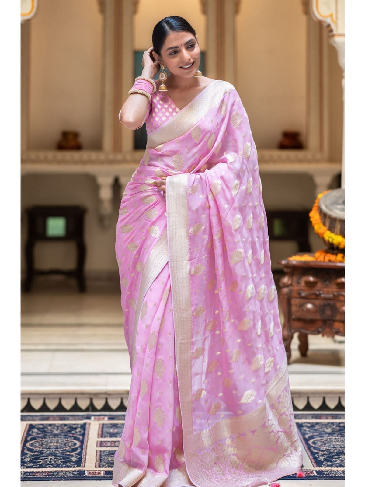 Banarasi Georgette Silk Saree