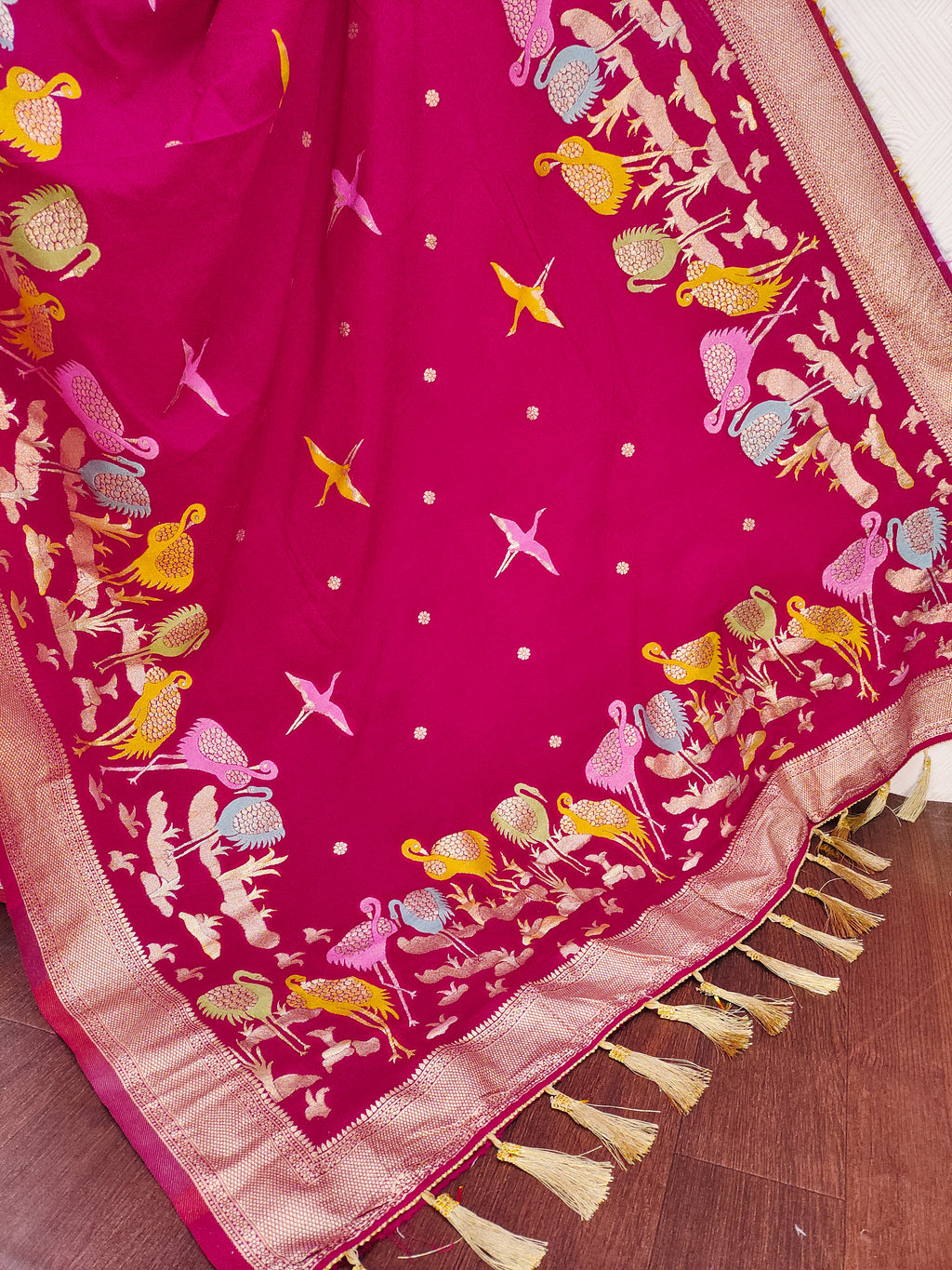 Khadi Crepe Silk Saree