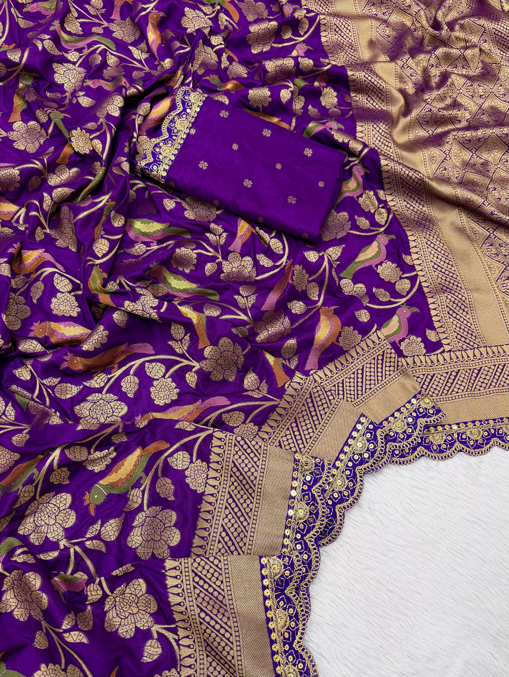 Pure Banarasi khadi silk saree