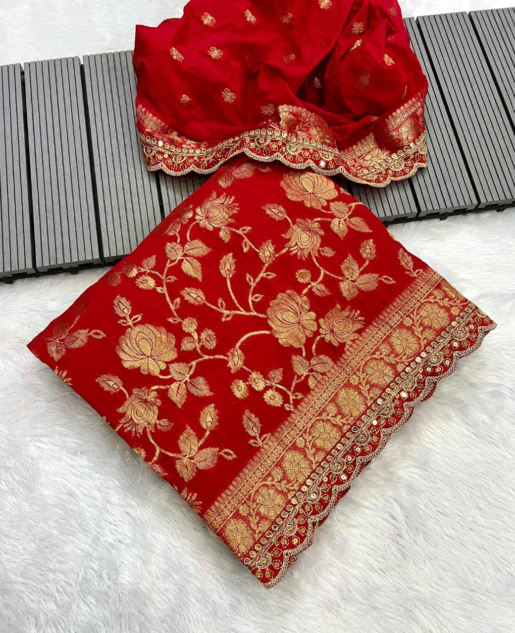 Pure Khaddi Georgette Designer Saree