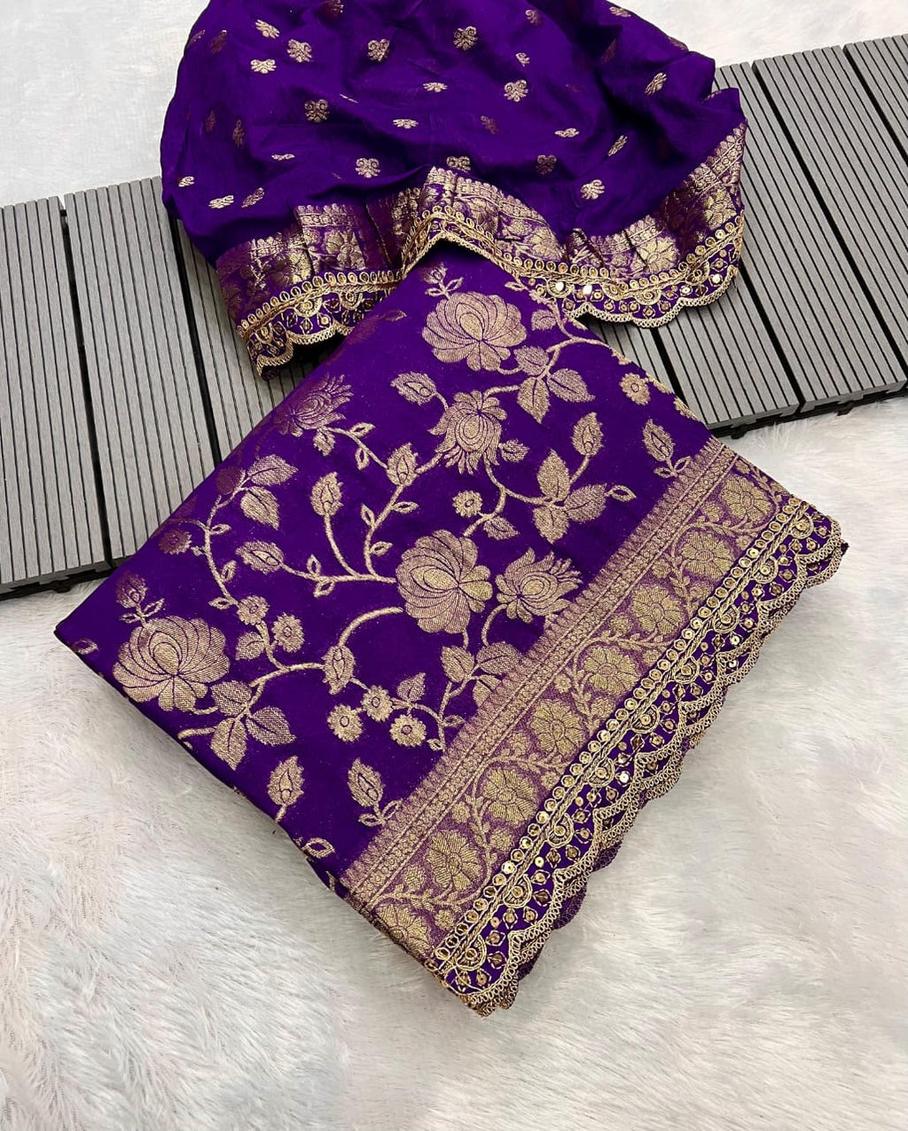 Pure Khaddi Georgette Designer Saree