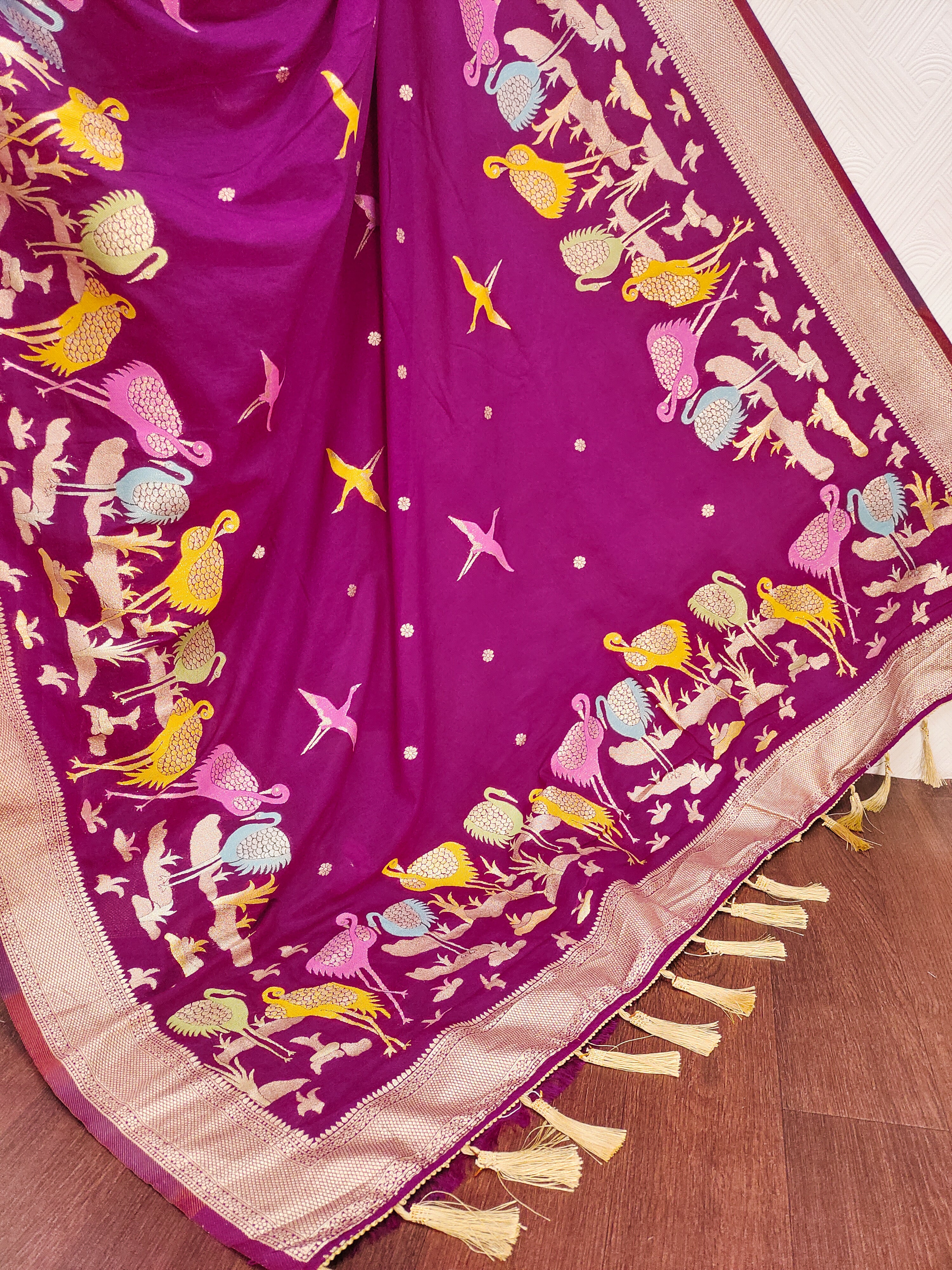 Khadi Crepe Silk Saree
