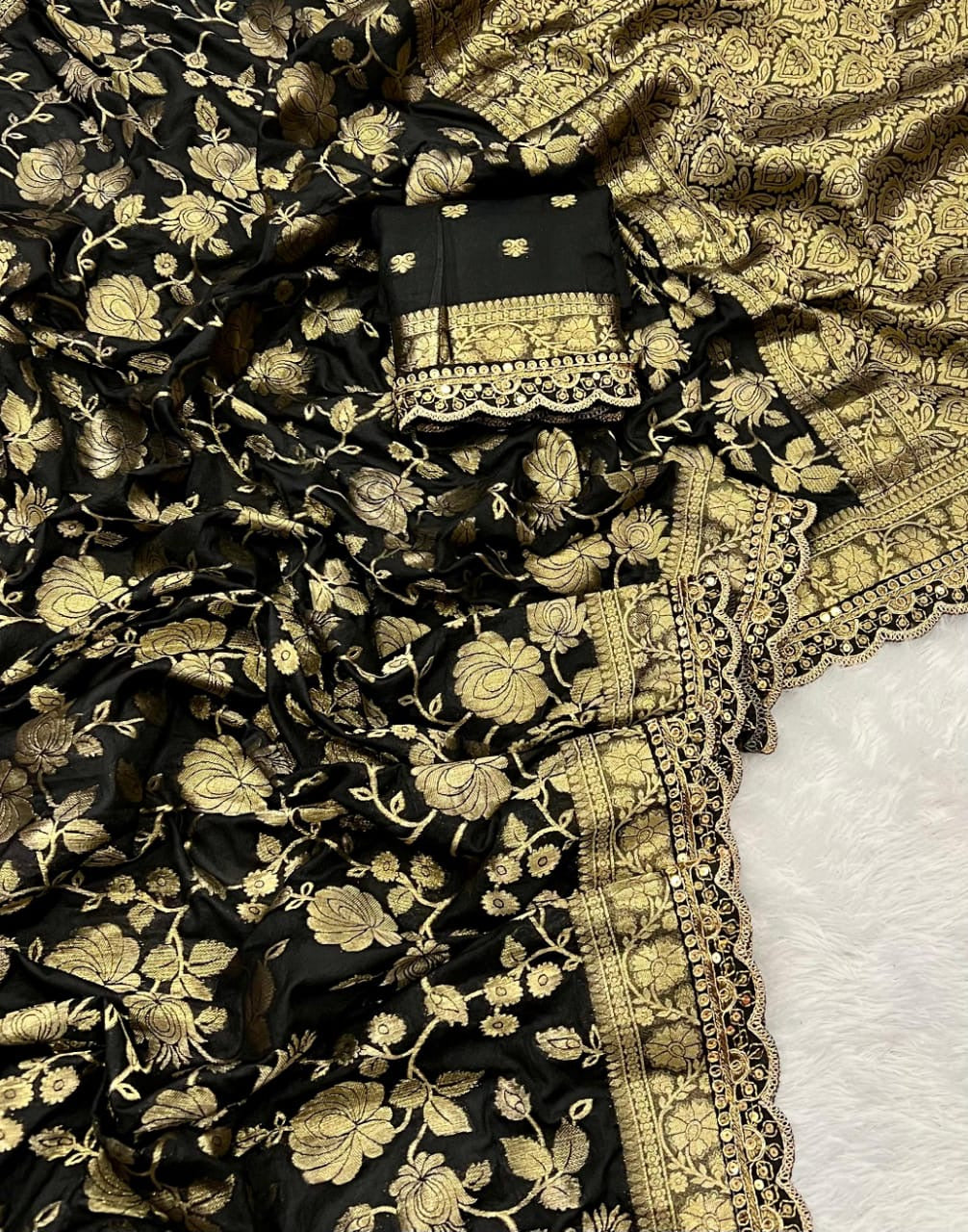 Pure Khaddi Georgette Designer Saree