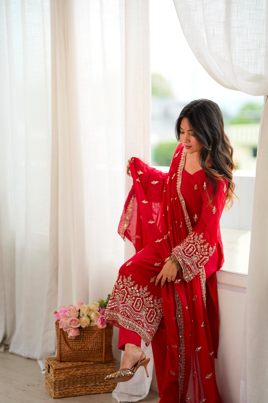 Premium Beads & Sequin Work Suit Set