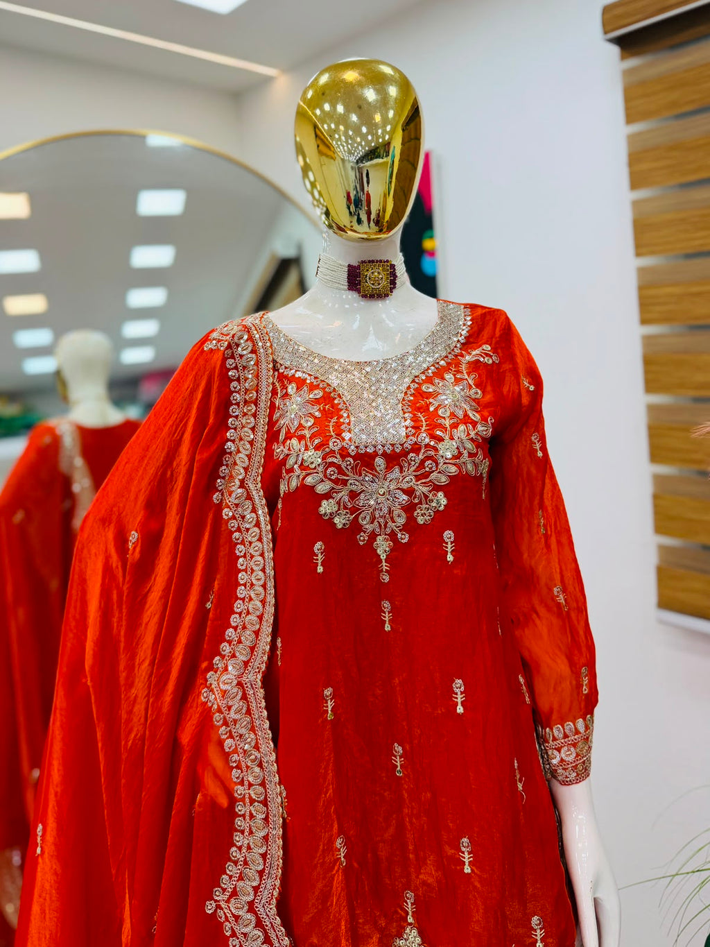 Designer Party Sharara Suit & Dupatta Set