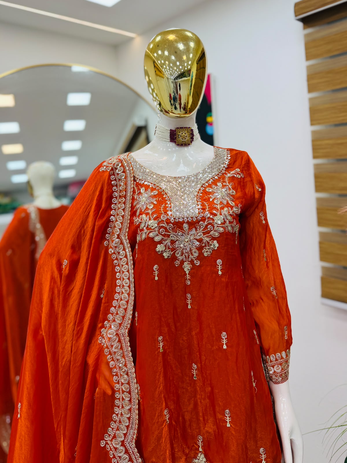 Designer Party Sharara Suit & Dupatta Set