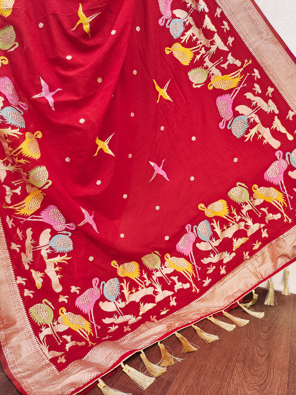 Khadi Crepe Silk Saree