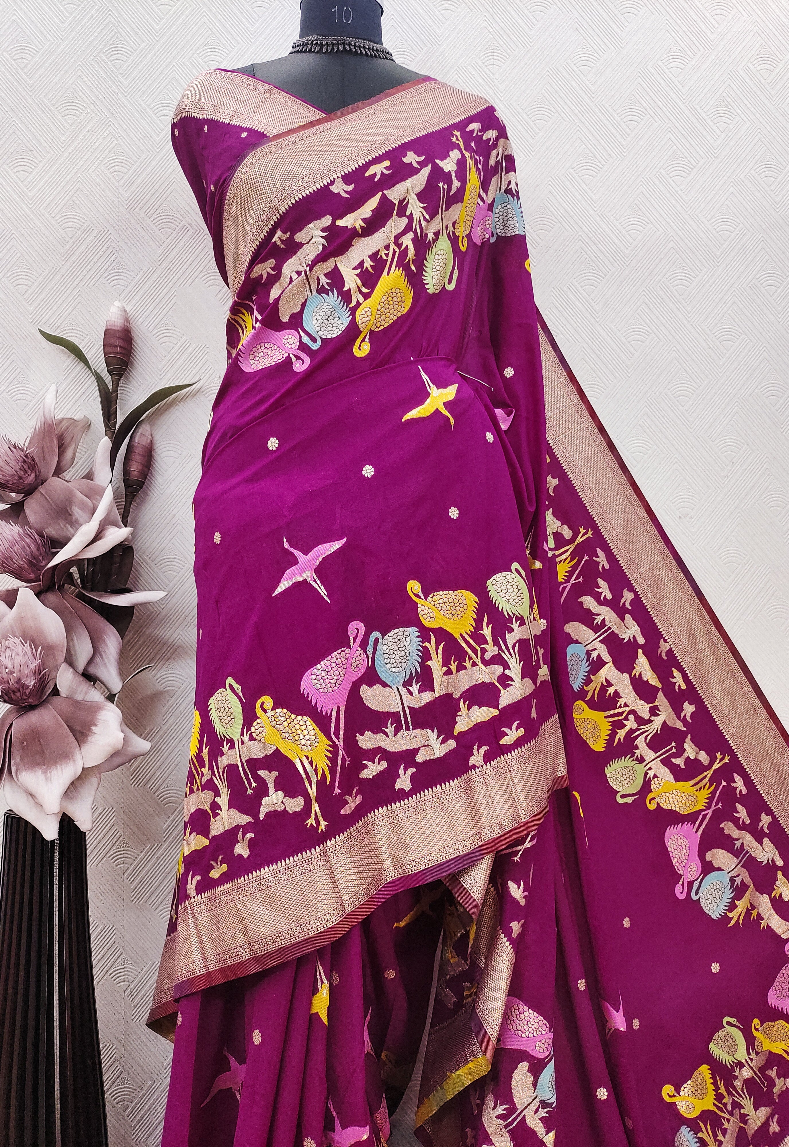 Khadi Crepe Silk Saree
