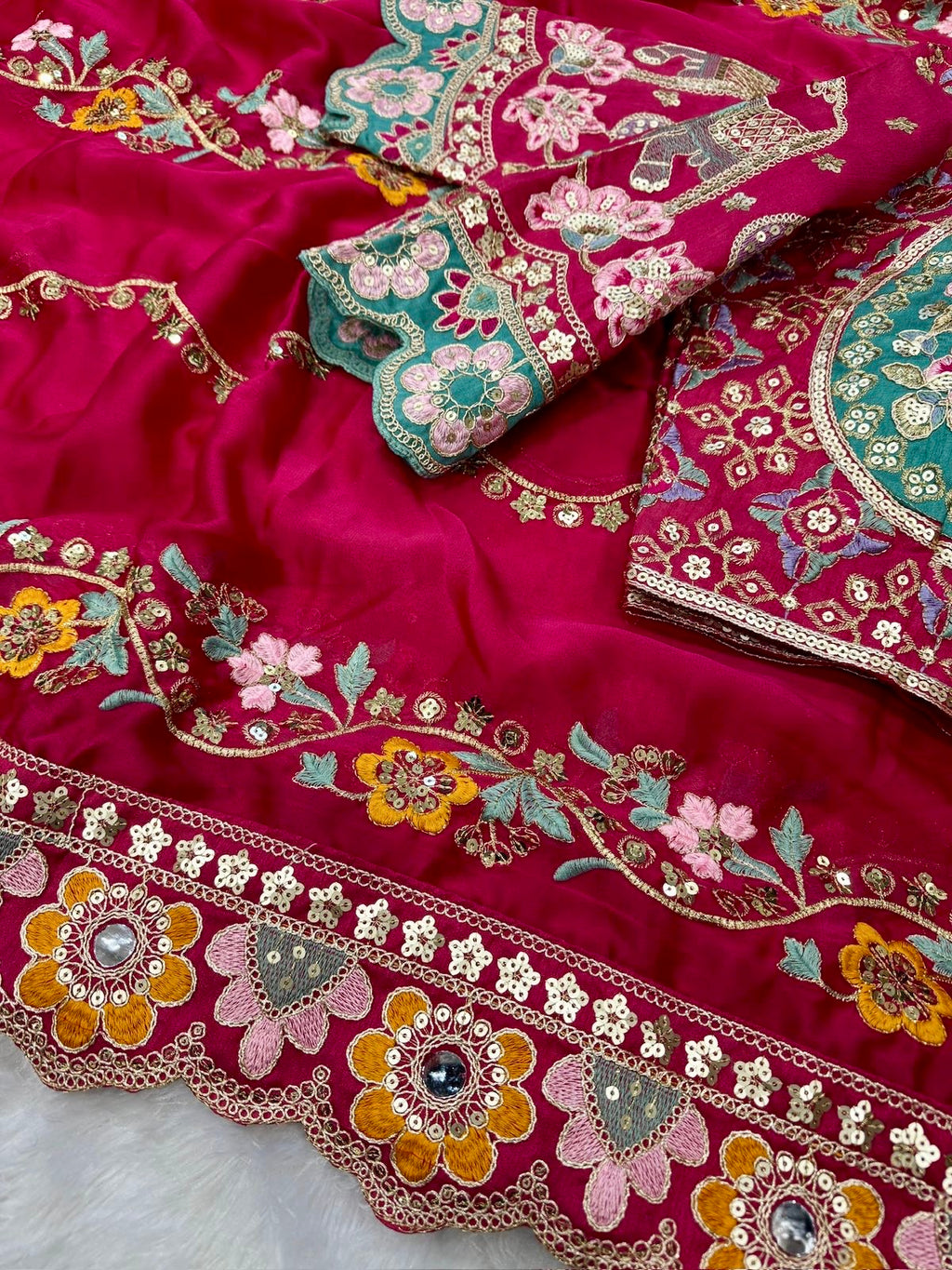 FANCY FABRIC SAREE